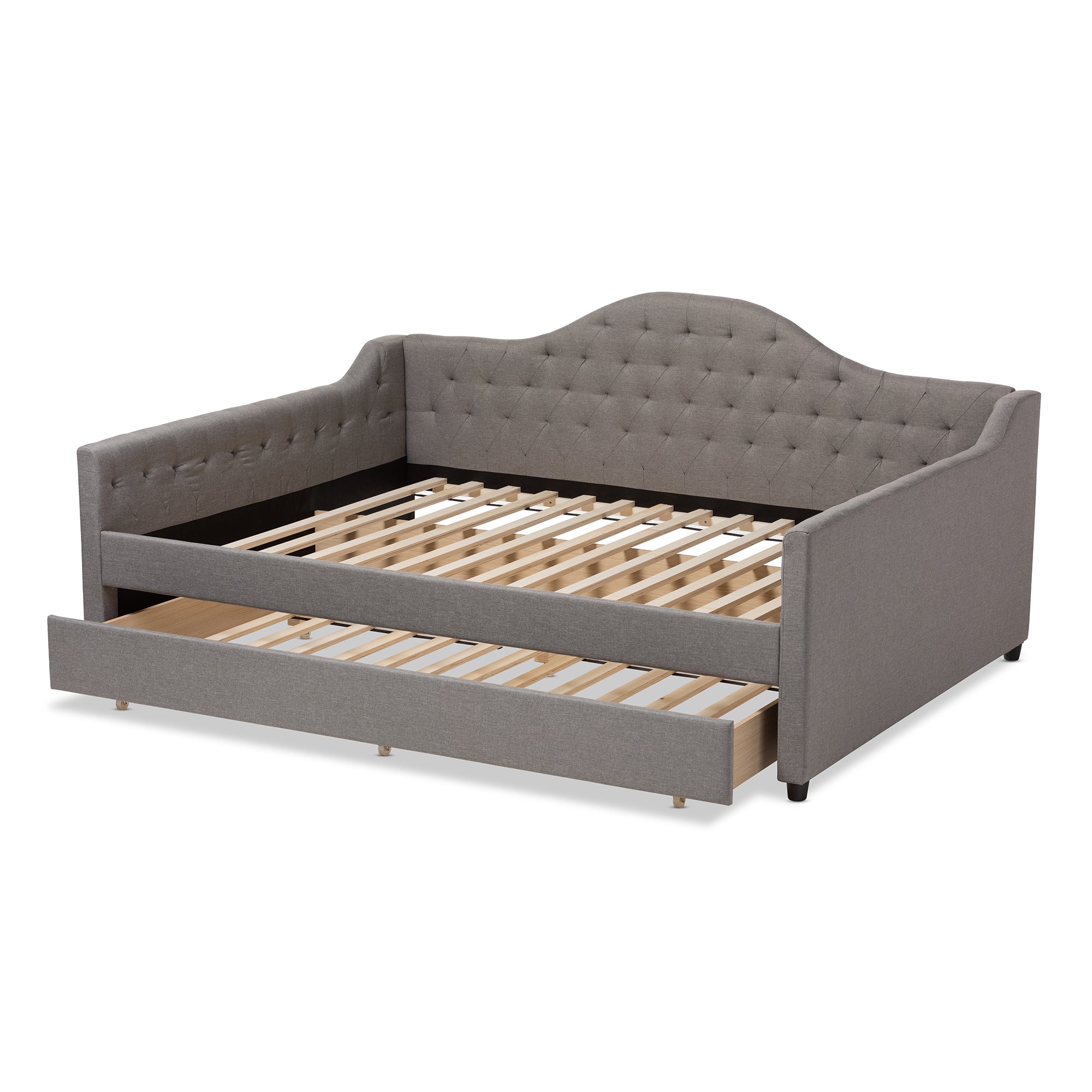Eliza Contemporary Daybed with Trundle-Daybed & Trundle-Baxton Studio - WI-Wall2Wall Furnishings
