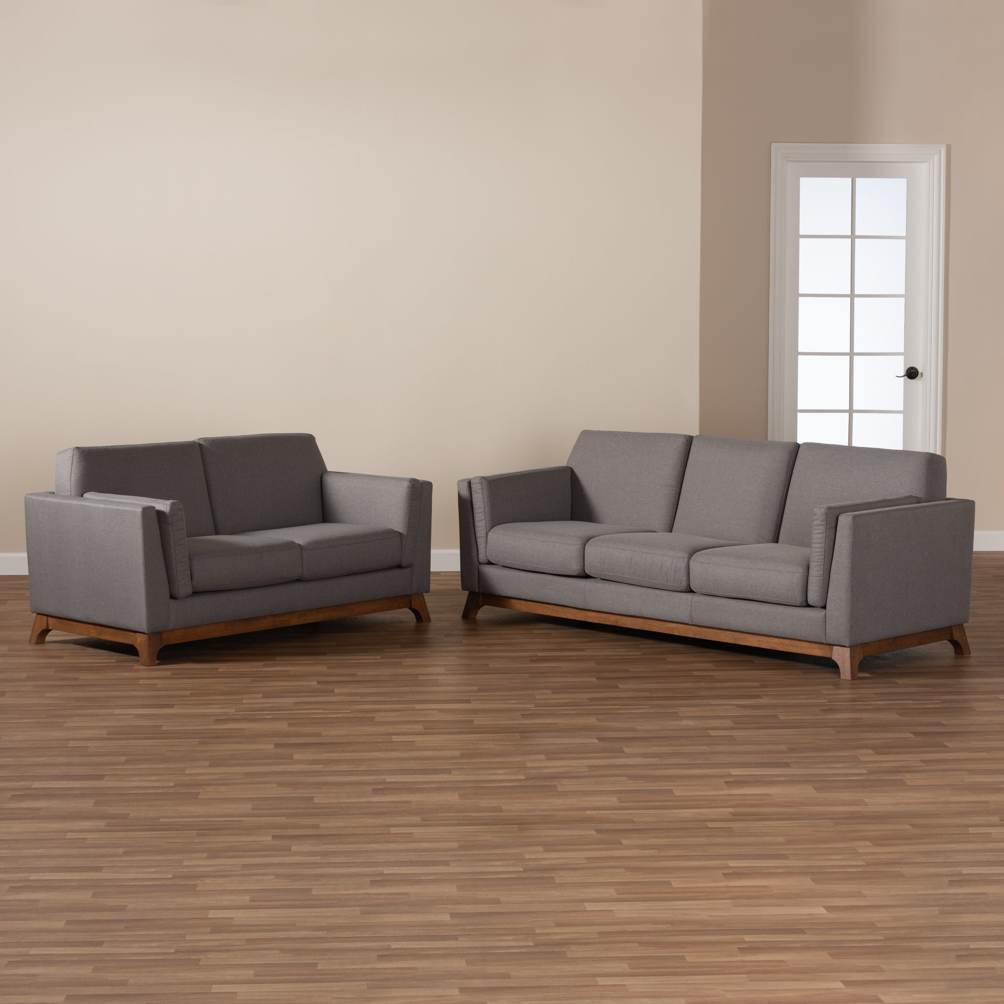 Sava Contemporary Sofa & Loveseat-Sofa Set-Baxton Studio - WI-Wall2Wall Furnishings