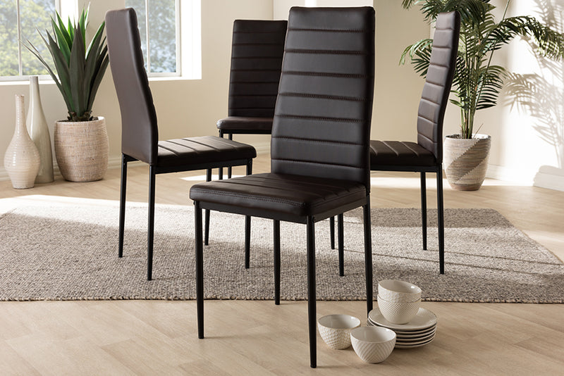 Armand Modern Dining Chairs Set of 4-Dining Chairs-Baxton Studio - WI-Wall2Wall Furnishings