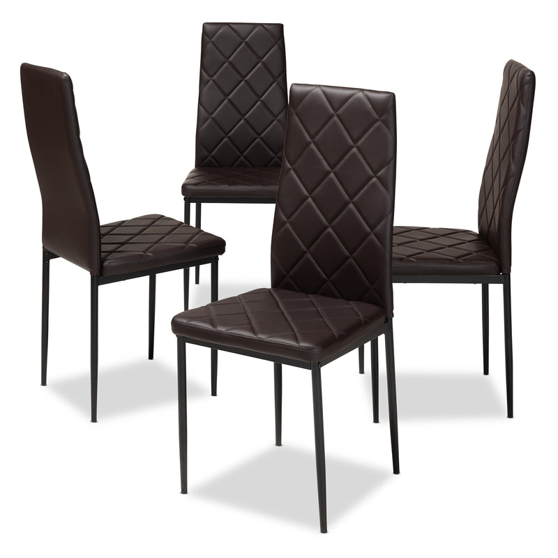 Blaise Modern Dining Chairs Set of 4-Dining Chairs-Baxton Studio - WI-Wall2Wall Furnishings