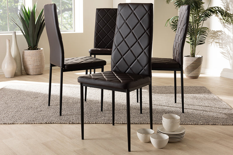 Blaise Modern Dining Chairs Set of 4-Dining Chairs-Baxton Studio - WI-Wall2Wall Furnishings