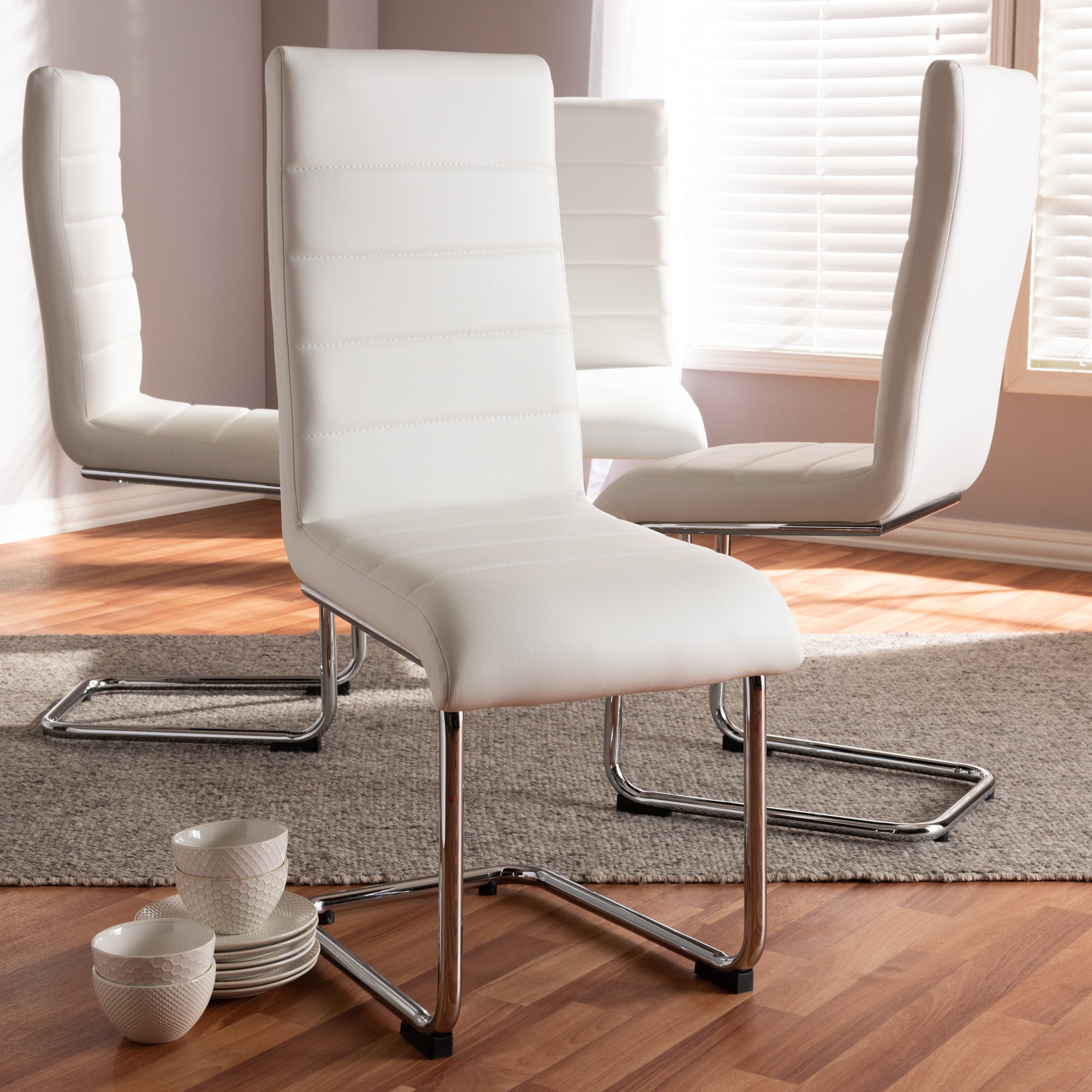 Marlys Modern Dining Chairs Set of 4-Dining Chairs-Baxton Studio - WI-Wall2Wall Furnishings