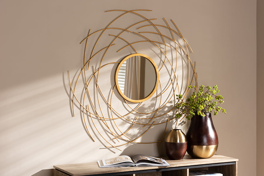 Aelius Contemporary Mirror-Mirror-Baxton Studio - WI-Wall2Wall Furnishings