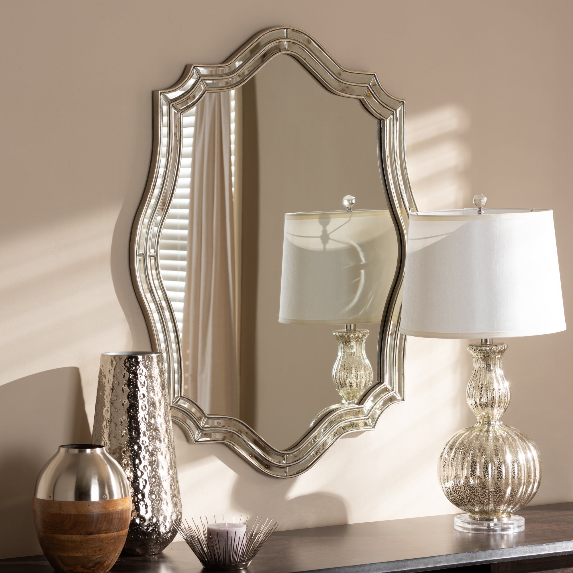 Isidora Traditional Mirror-Mirror-Baxton Studio - WI-Wall2Wall Furnishings