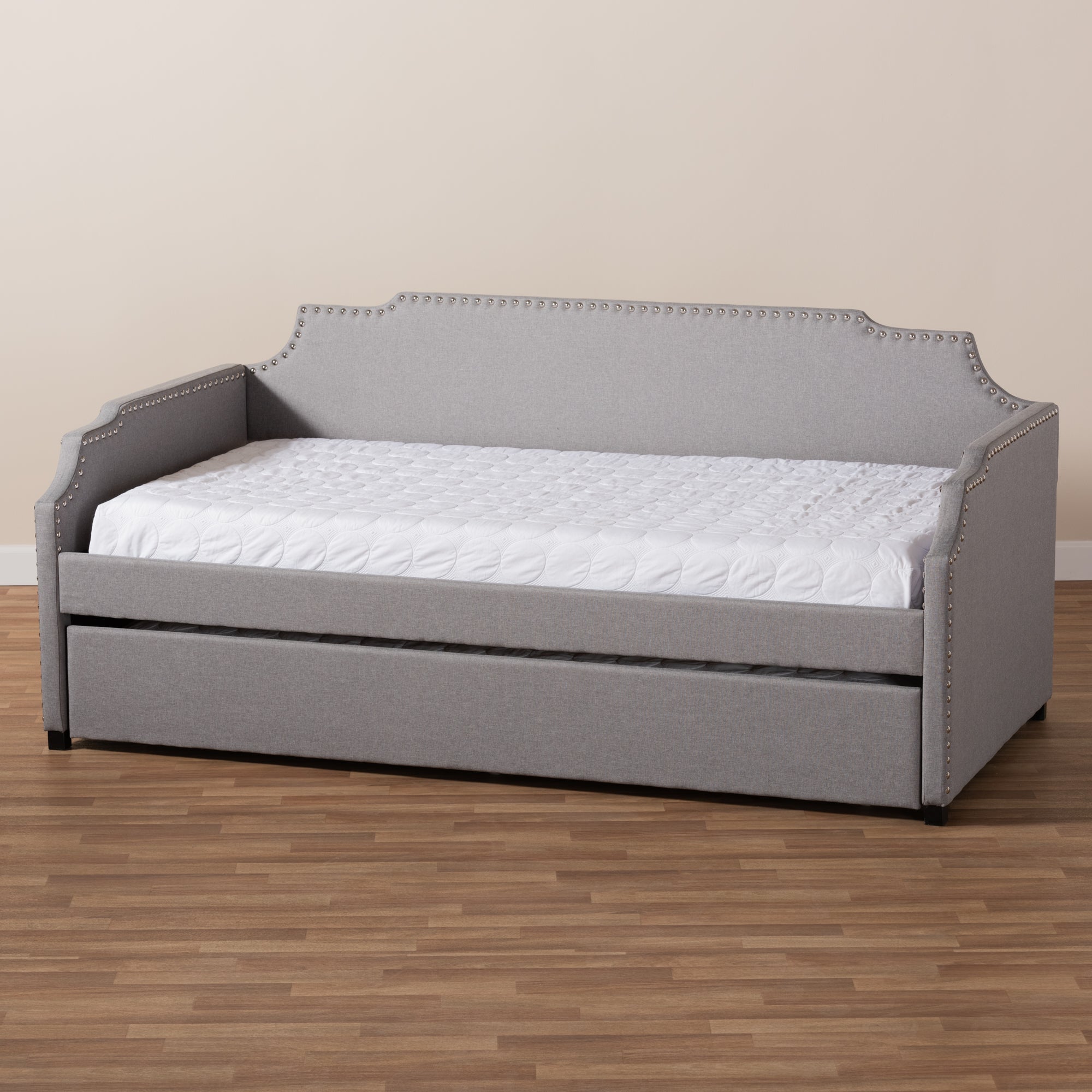 Ally Contemporary Daybed with Roll Out Trundle Guest Bed-Daybed-Baxton Studio - WI-Wall2Wall Furnishings