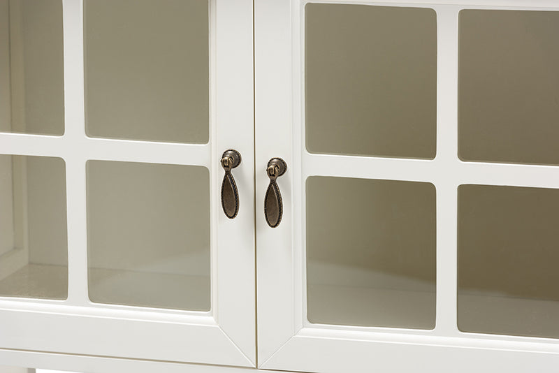 Chauncey Classic Storage Cabinet 2-Door-Storage Cabinet-Baxton Studio - WI-Wall2Wall Furnishings