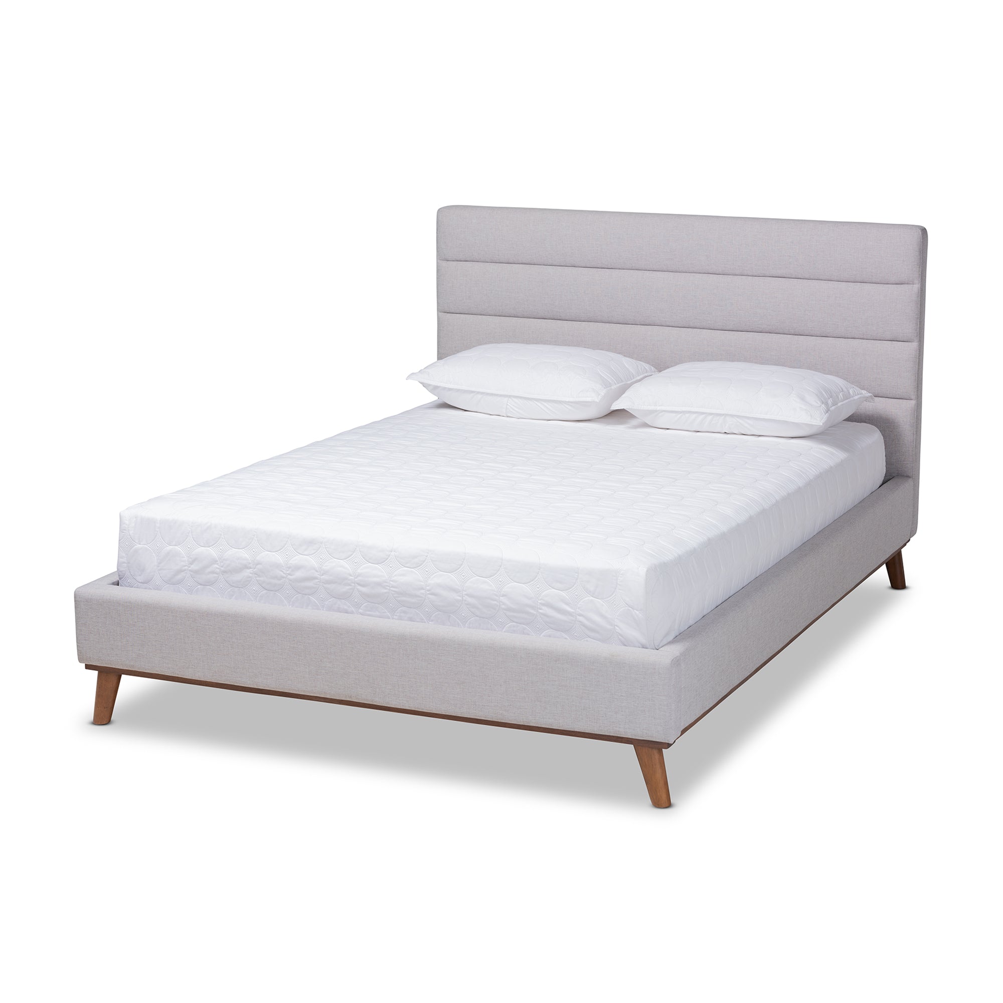 Erlend Mid-Century Bed-Bed-Baxton Studio - WI-Wall2Wall Furnishings