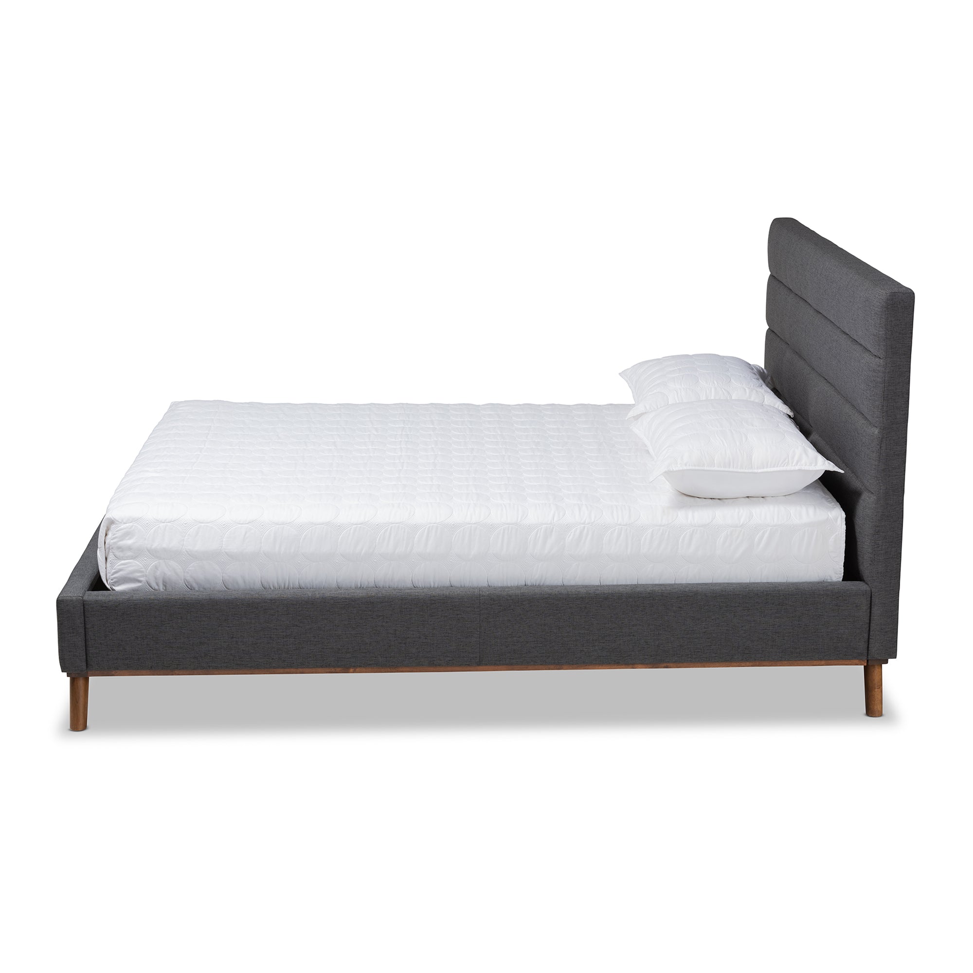 Erlend Mid-Century Bed-Bed-Baxton Studio - WI-Wall2Wall Furnishings