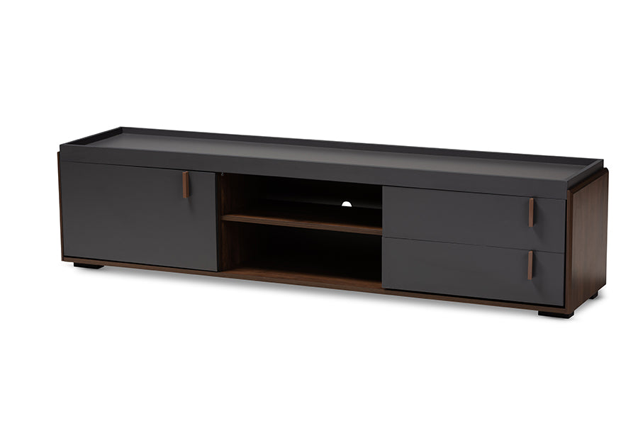 Rikke Contemporary TV Stand Two-Tone 2-Drawer-TV Stand-Baxton Studio - WI-Wall2Wall Furnishings