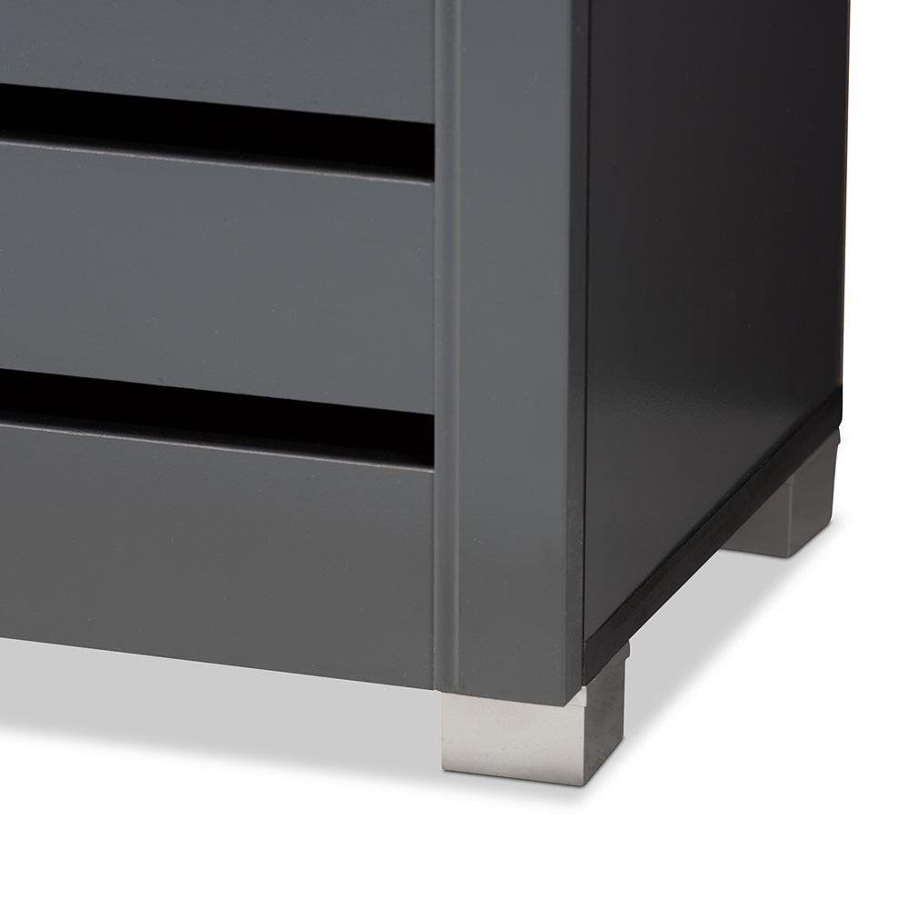 Adalwin Contemporary Shoe Cabinet 2-Door-Shoe Cabinet-Baxton Studio - WI-Wall2Wall Furnishings