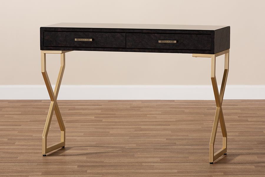 Carville Contemporary Console Table 2-Drawer-Console Table-Baxton Studio - WI-Wall2Wall Furnishings