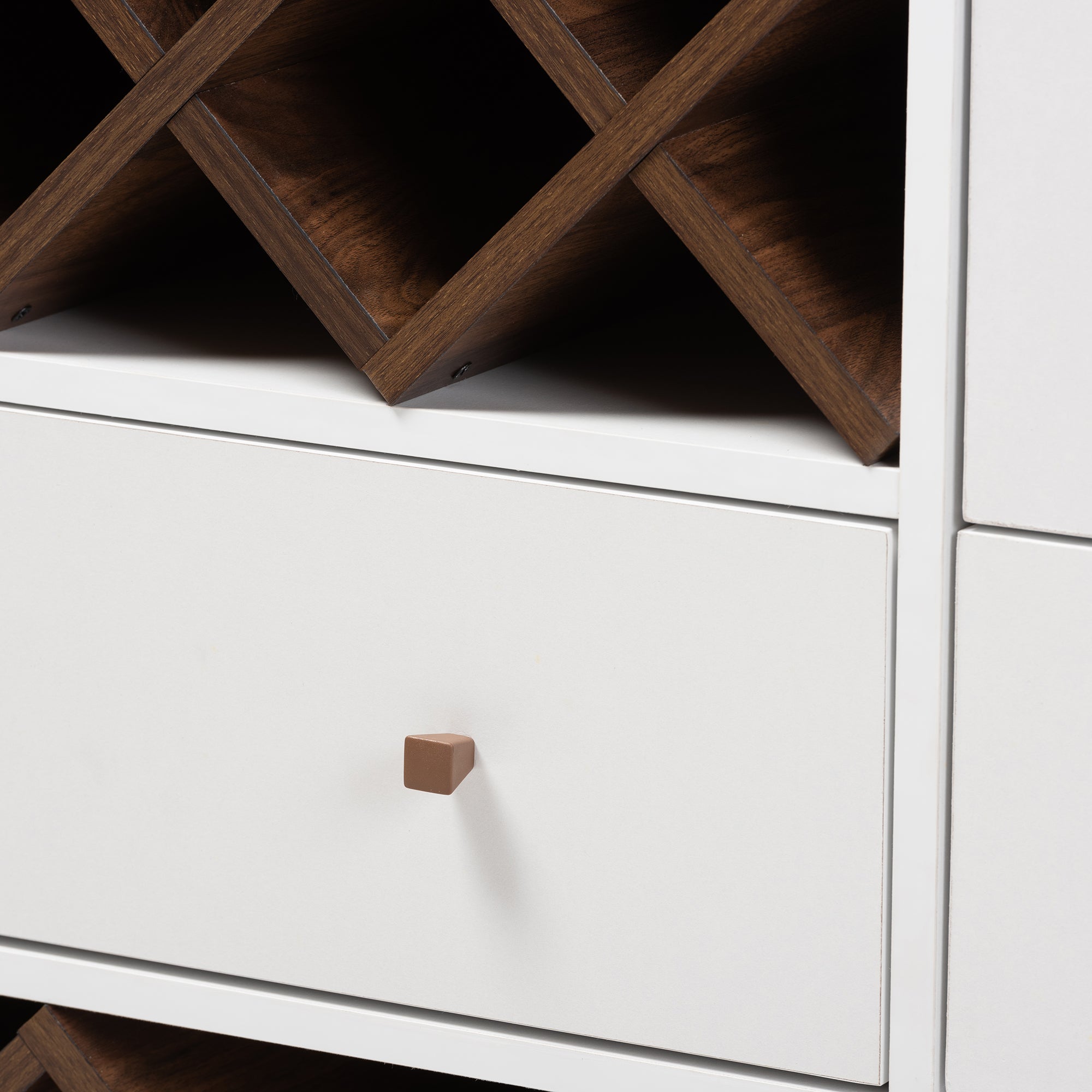 Savino Mid-Century Wine Cabinet-Wine Cabinet-Baxton Studio - WI-Wall2Wall Furnishings