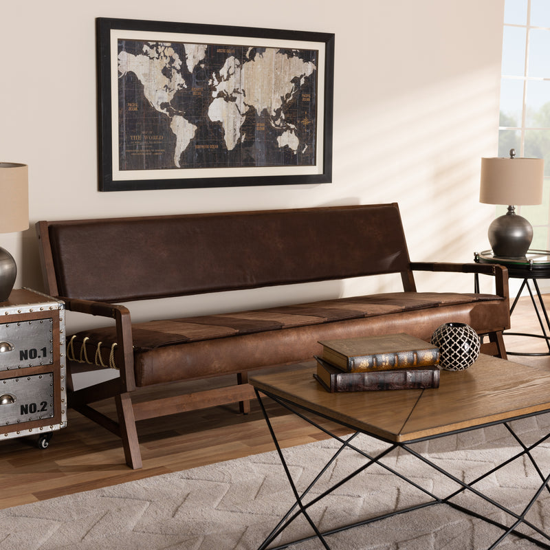 Rovelyn Rustic Sofa-Sofa-Baxton Studio - WI-Wall2Wall Furnishings