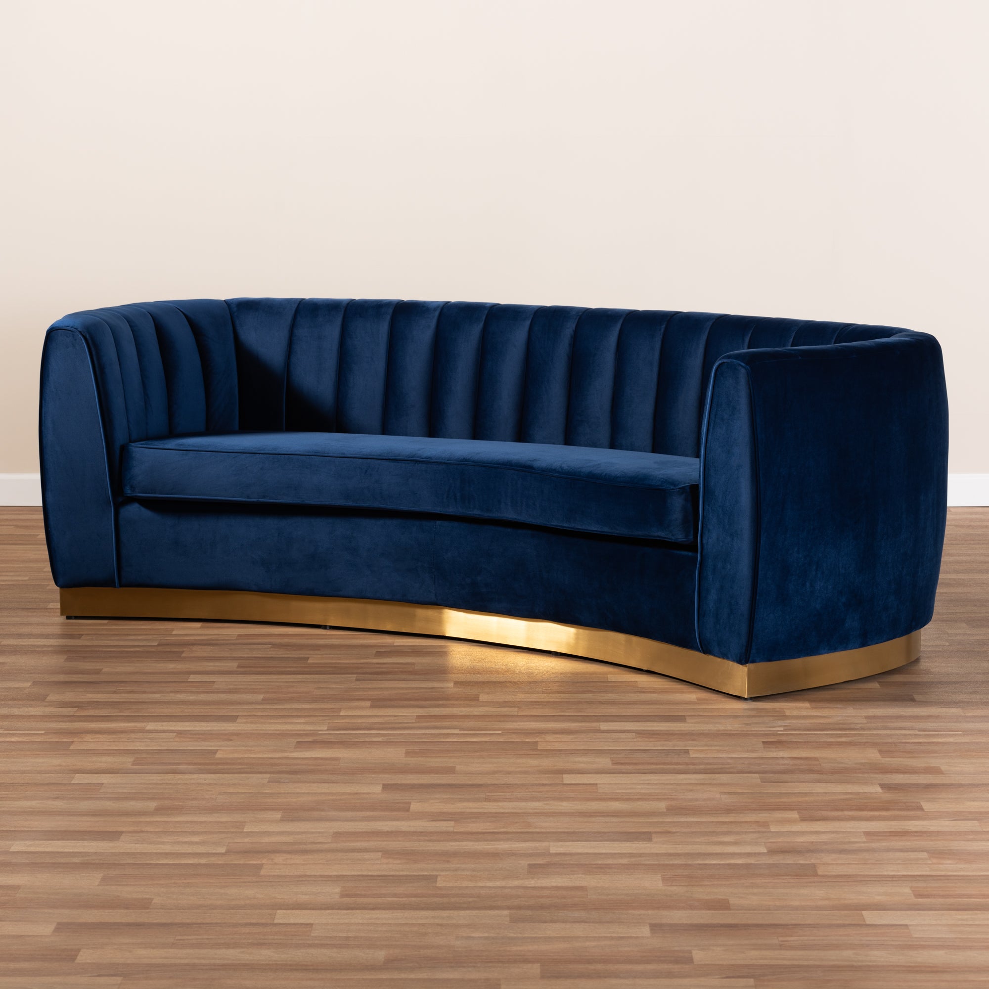 Milena Glamour Sofa Gold-Finished-Sofa-Baxton Studio - WI-Wall2Wall Furnishings