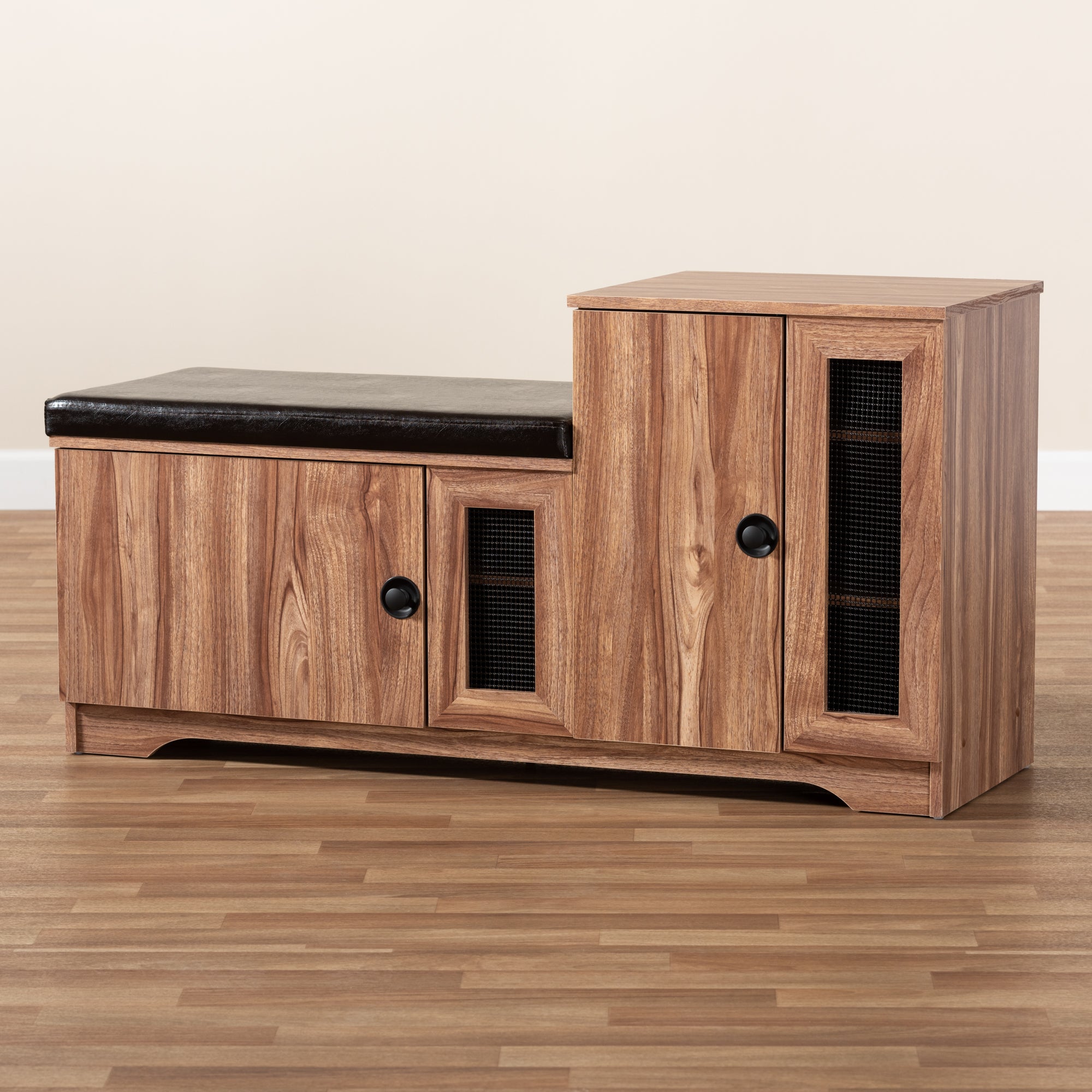 Valina Contemporary Shoe Cabinet 2-Door with Cabinet-Shoe Cabinet-Baxton Studio - WI-Wall2Wall Furnishings