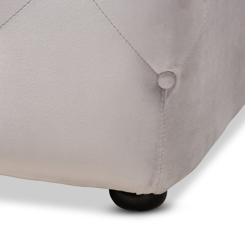 Calvetti Contemporary Ottoman Button-Tufted-Ottoman-Baxton Studio - WI-Wall2Wall Furnishings