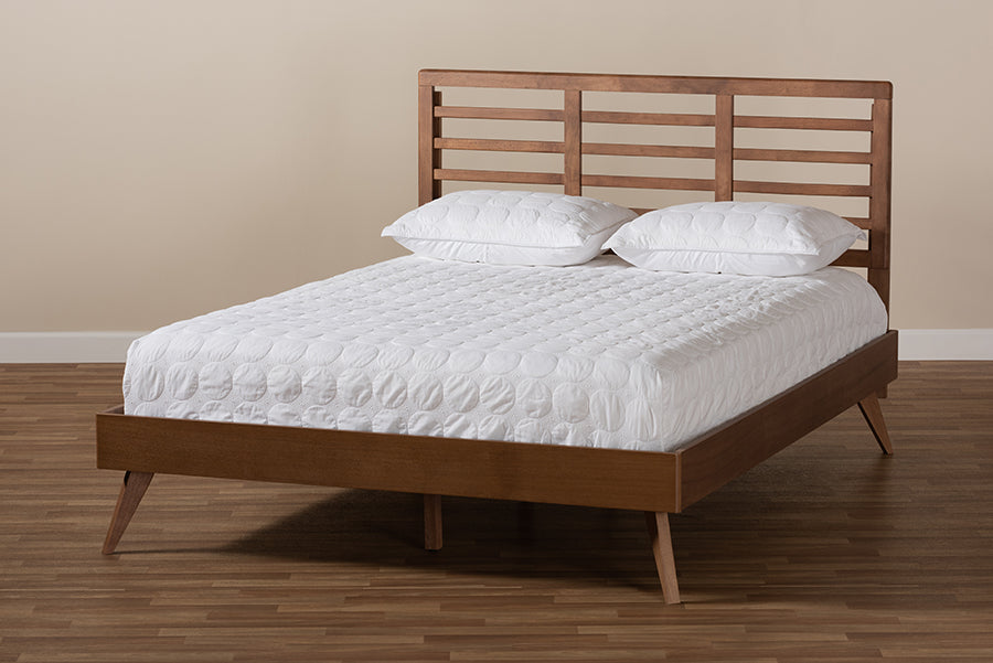 Calisto Mid-Century Bed-Bed-Baxton Studio - WI-Wall2Wall Furnishings