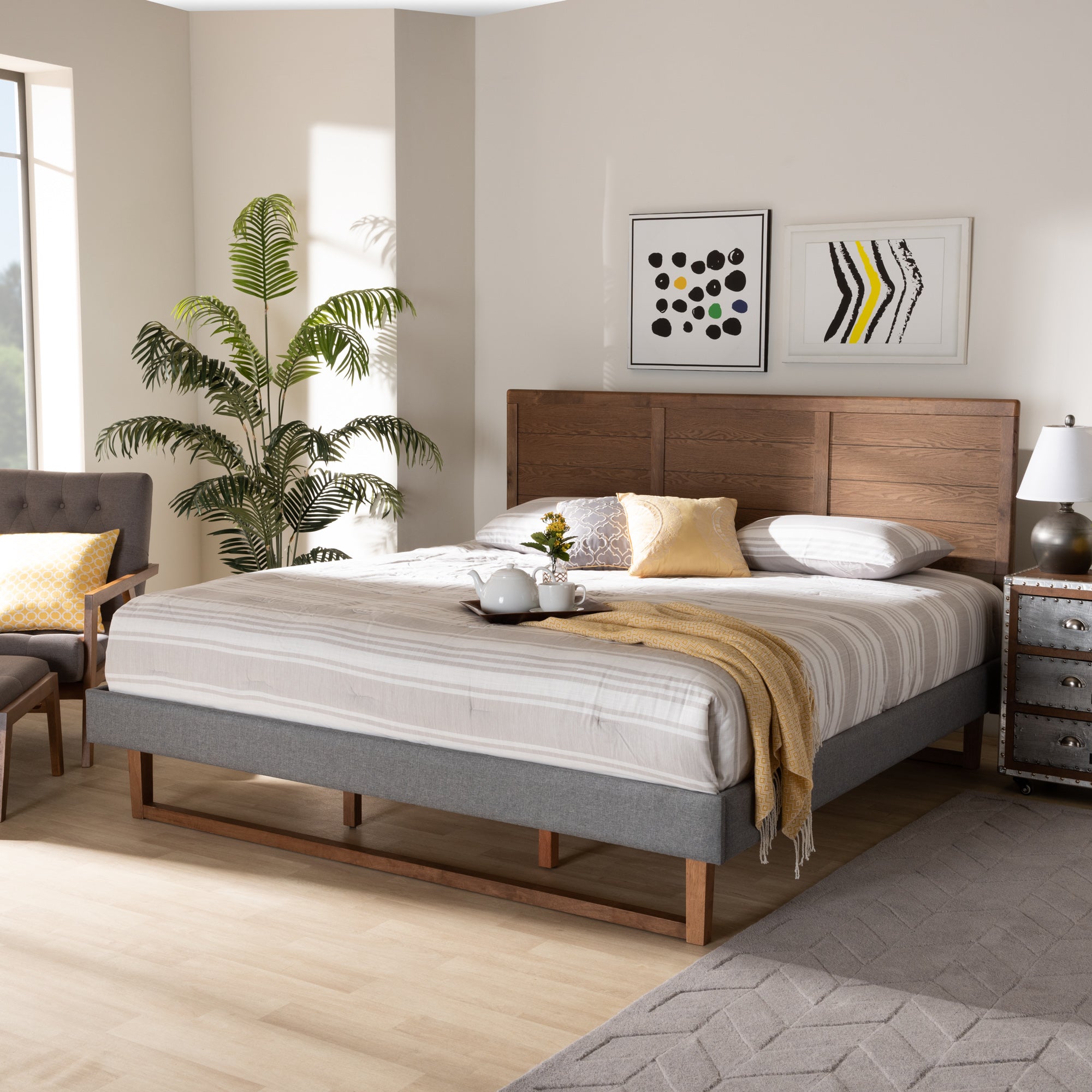 Gabriela Rustic Bed-Bed-Baxton Studio - WI-Wall2Wall Furnishings