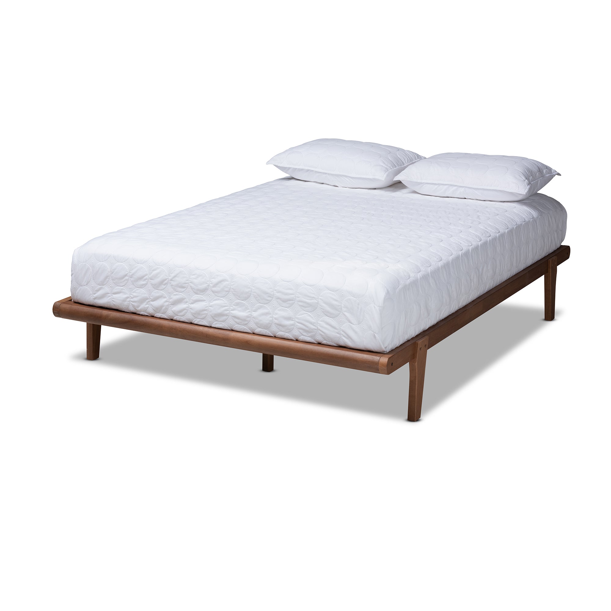 Kaia Mid-Century Bed Frame-Bed Frame-Baxton Studio - WI-Wall2Wall Furnishings