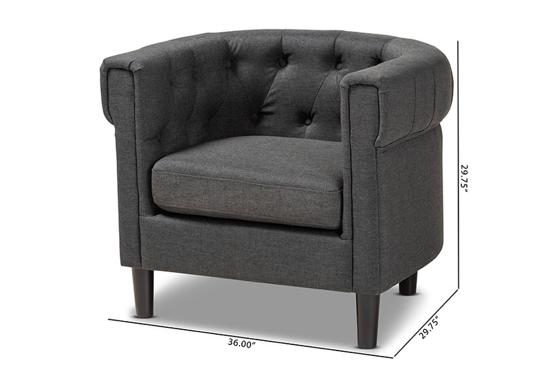 Baxton Studio Bisset Chair-Chair-Baxton Studio - WI-Wall2Wall Furnishings