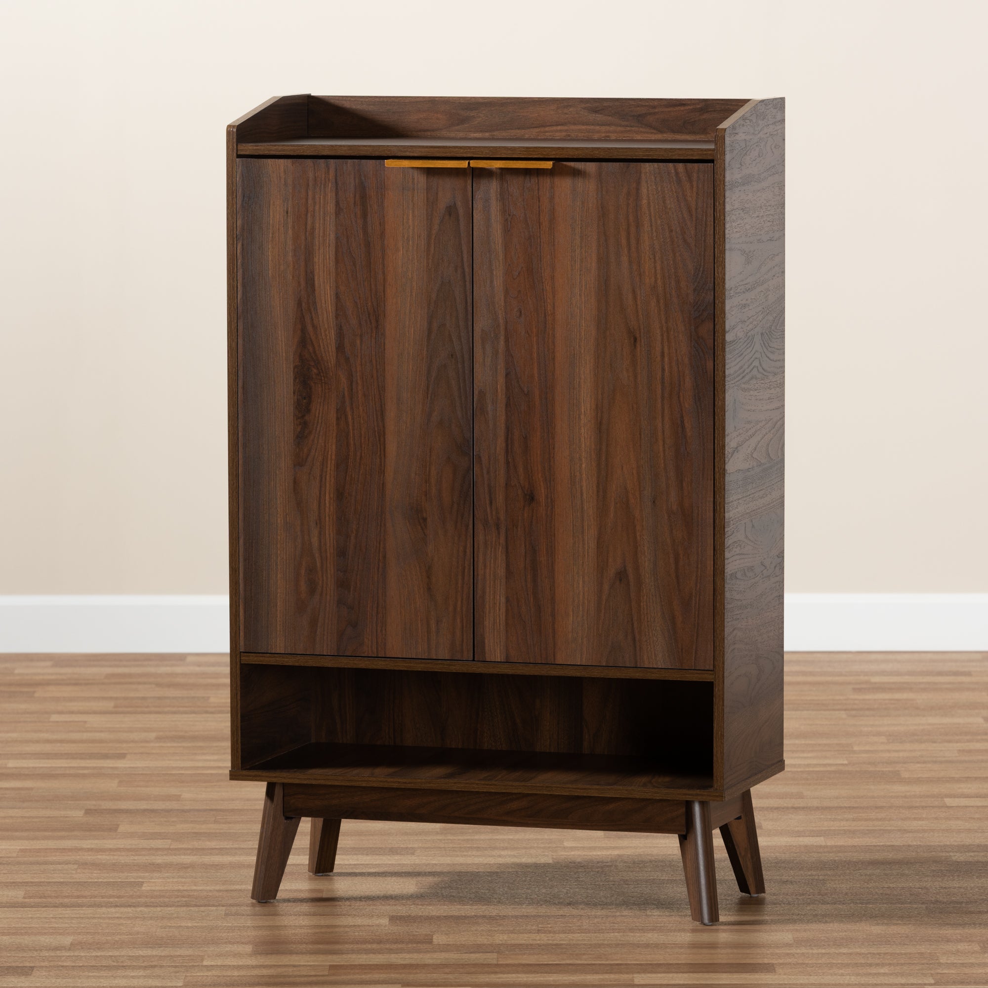 Lena Mid-Century Shoe Cabinet-Shoe Cabinet-Baxton Studio - WI-Wall2Wall Furnishings