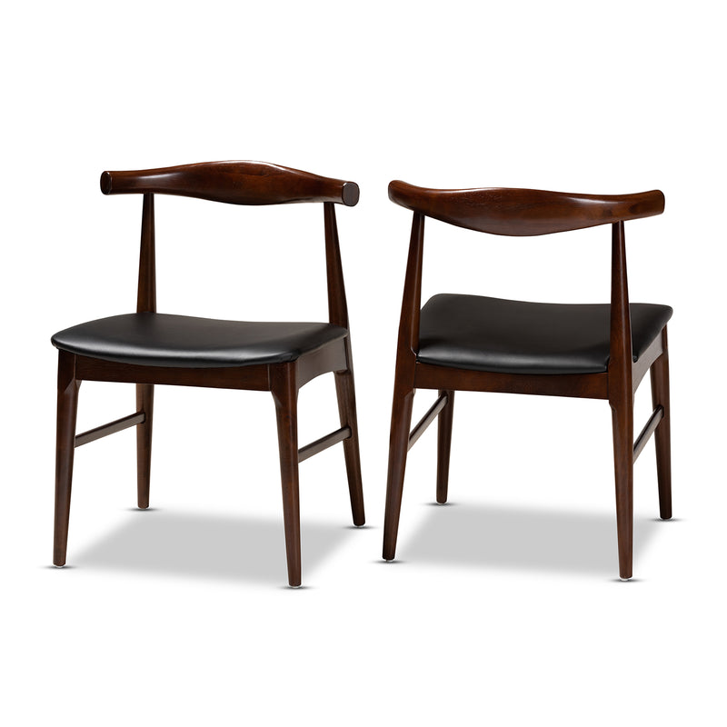 Eira Mid-Century Dining Chairs-Dining Chairs-Baxton Studio - WI-Wall2Wall Furnishings