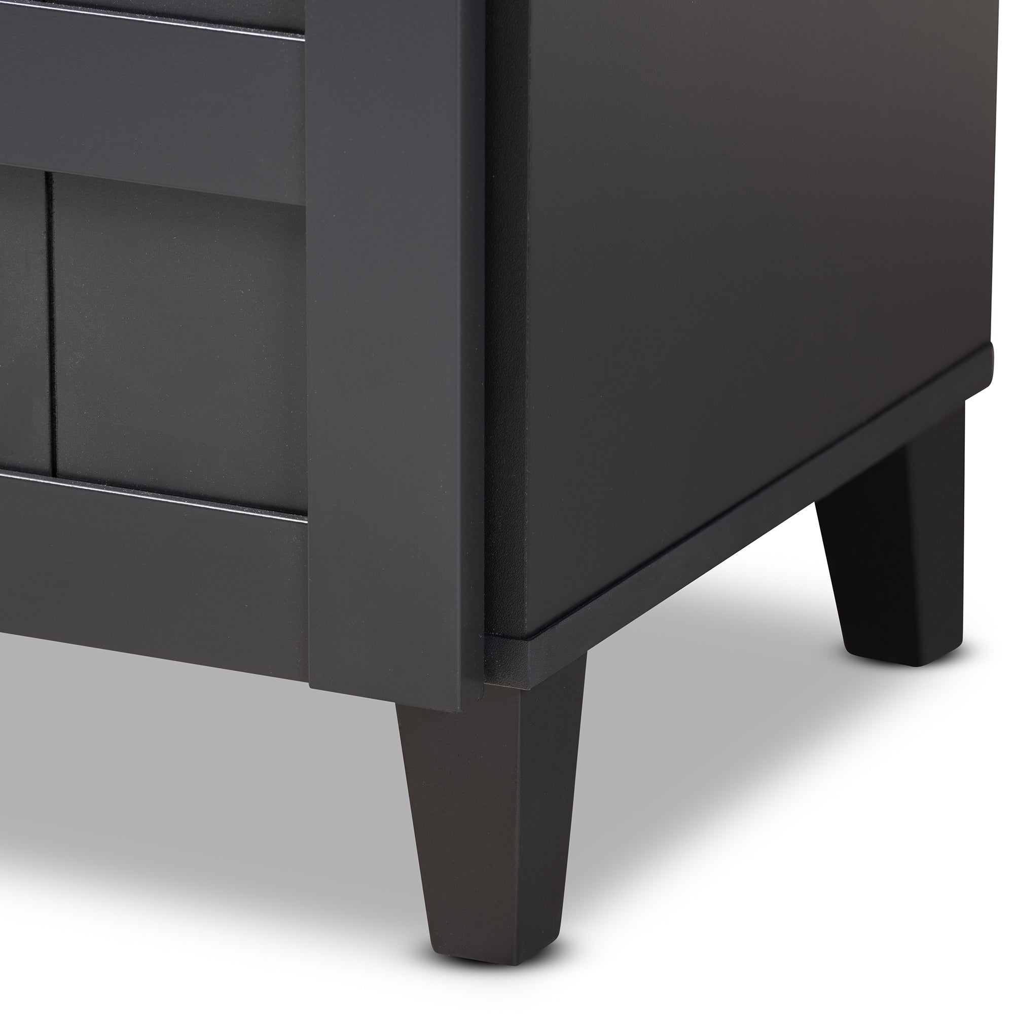 Glidden Contemporary Shoe Cabinet 5-Shelf with Drawer-Shoe Cabinet-Baxton Studio - WI-Wall2Wall Furnishings