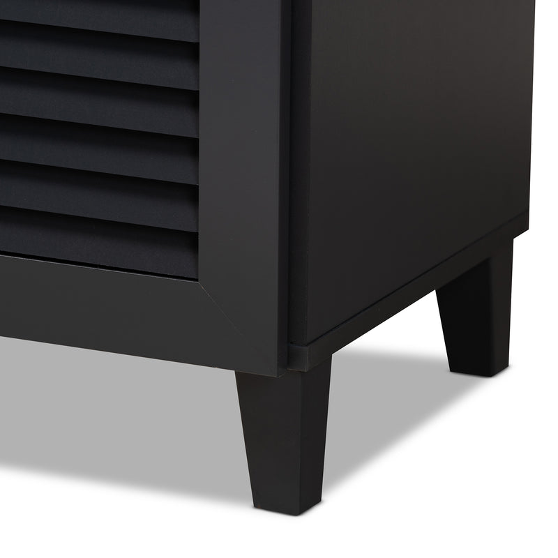 Coolidge Contemporary Shoe Cabinet 11-Shelf with Drawer-Shoe Cabinet-Baxton Studio - WI-Wall2Wall Furnishings