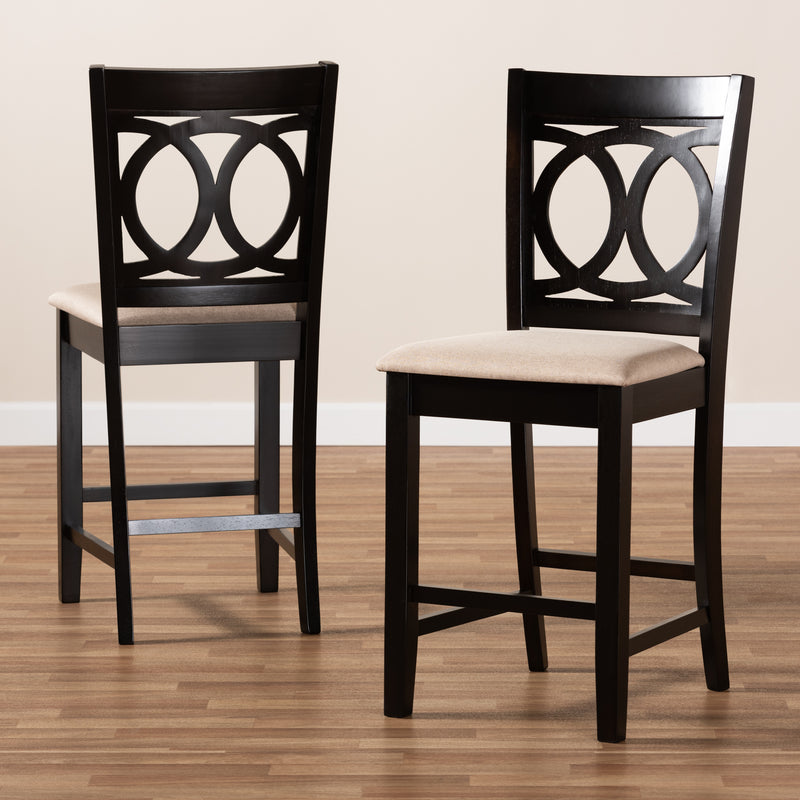 Lenoir Contemporary Counter Stools 2-Piece-Counter Stools-Baxton Studio - WI-Wall2Wall Furnishings
