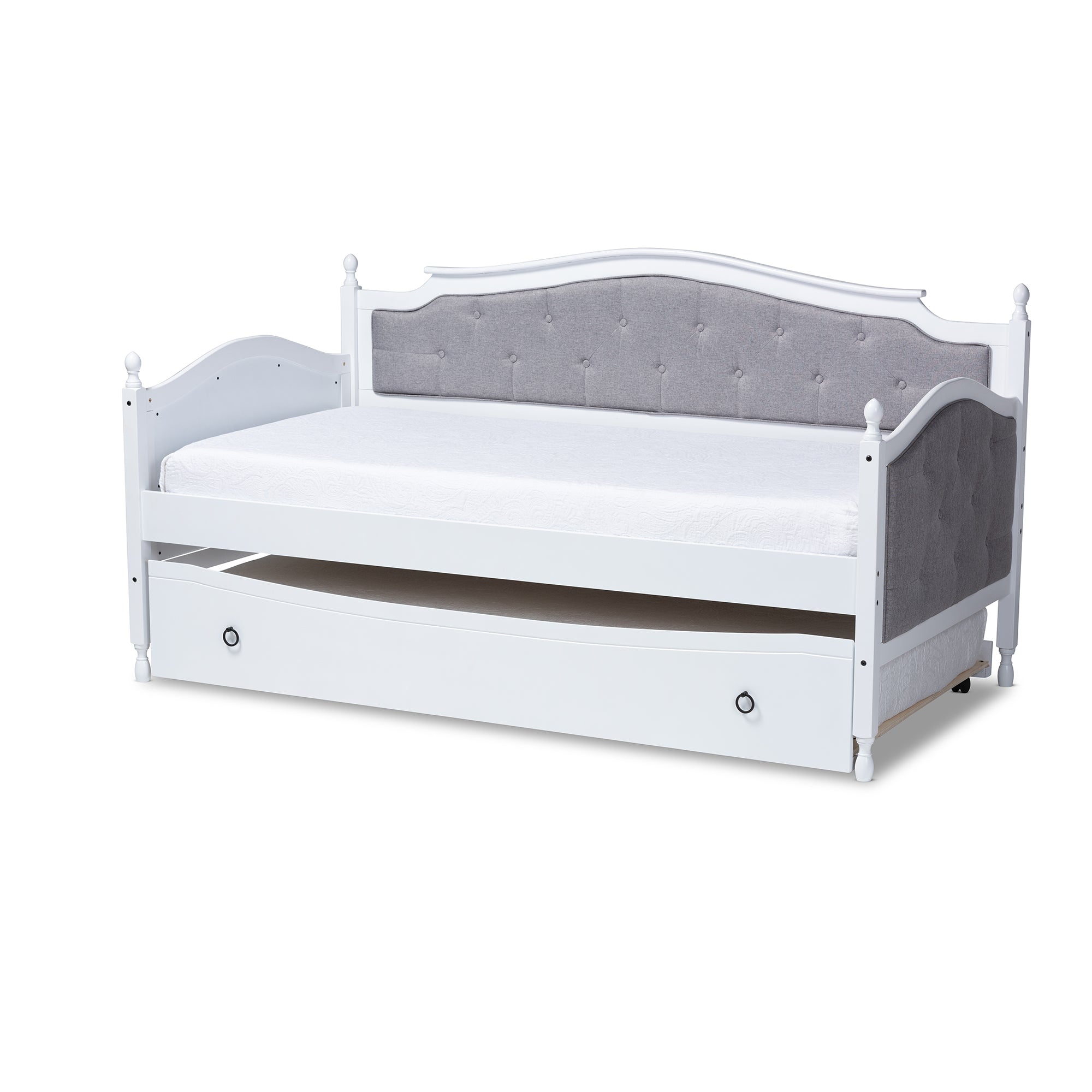 Marlie Traditional Daybed with Trundle-Daybed & Trundle-Baxton Studio - WI-Wall2Wall Furnishings
