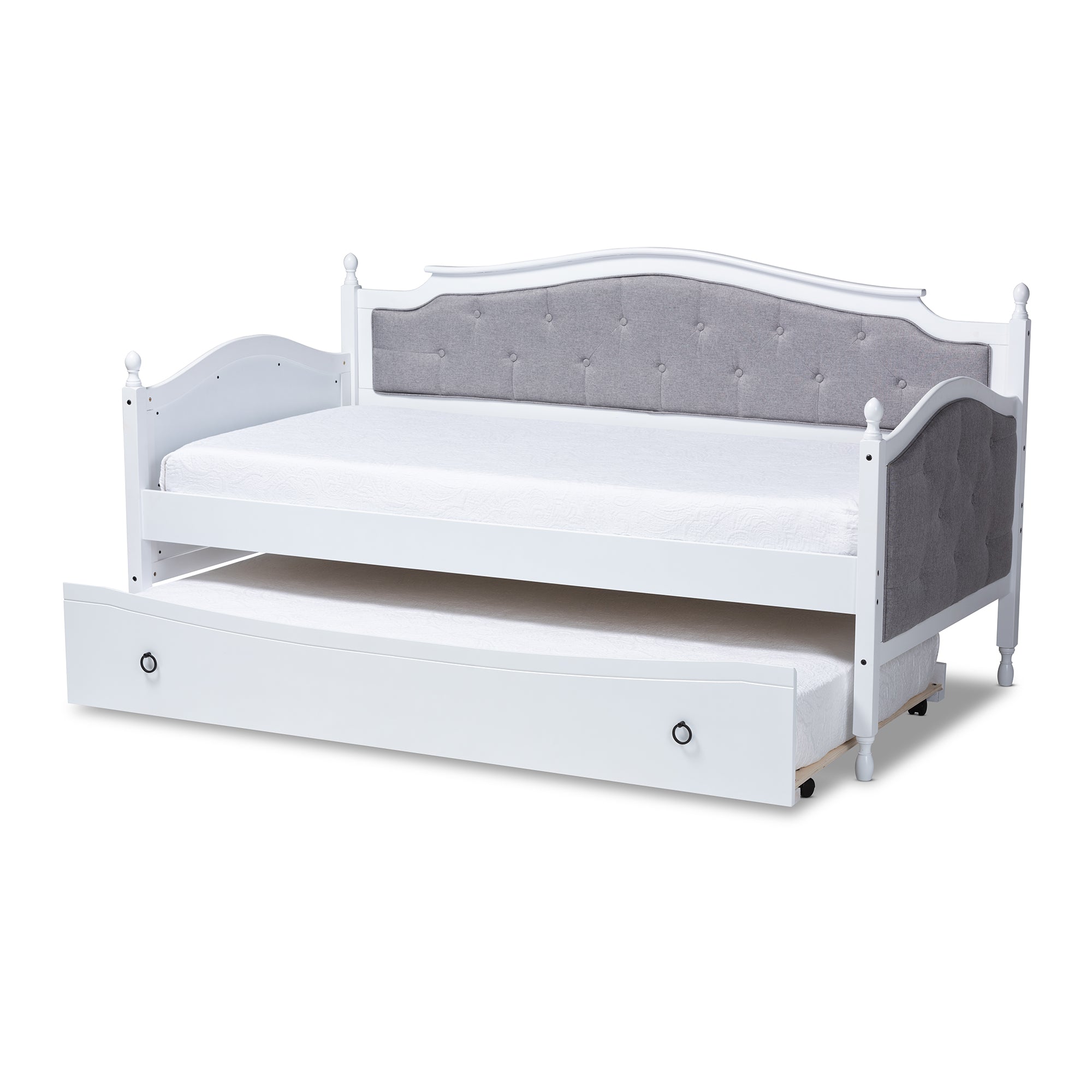 Marlie Traditional Daybed with Trundle-Daybed & Trundle-Baxton Studio - WI-Wall2Wall Furnishings