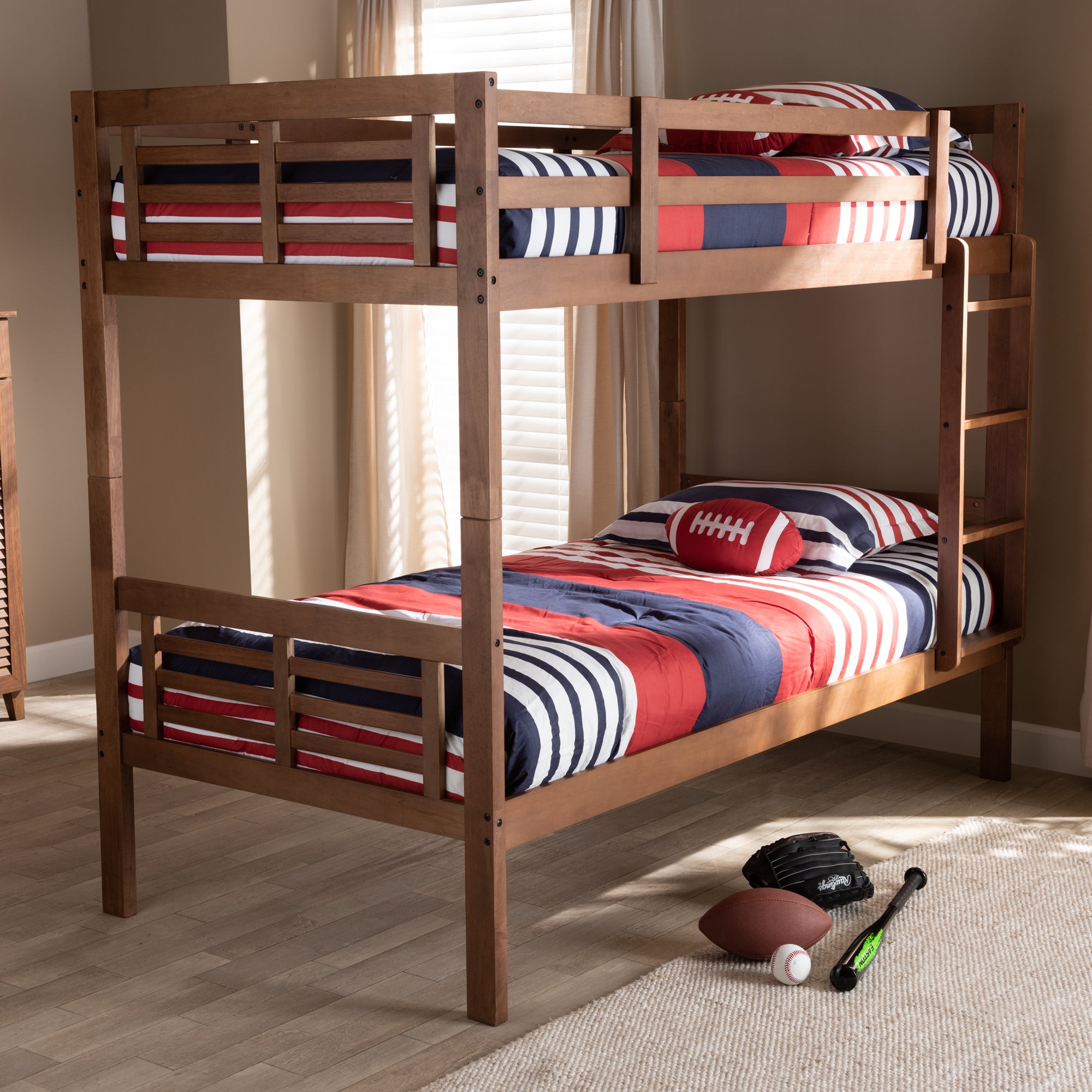 Liam Contemporary Bunk Bed-Bunk Bed-Baxton Studio - WI-Wall2Wall Furnishings