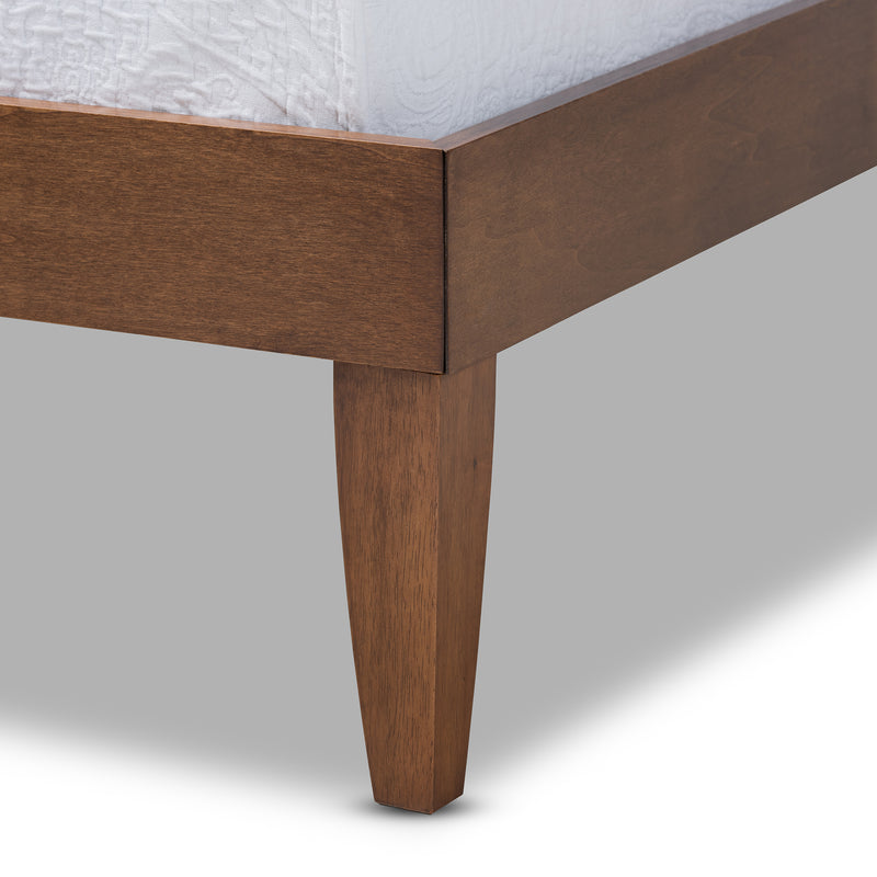 Lucina Mid-Century Bed Frame-Bed Frame-Baxton Studio - WI-Wall2Wall Furnishings