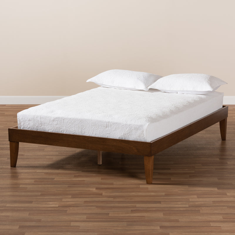 Lucina Mid-Century Bed Frame-Bed Frame-Baxton Studio - WI-Wall2Wall Furnishings