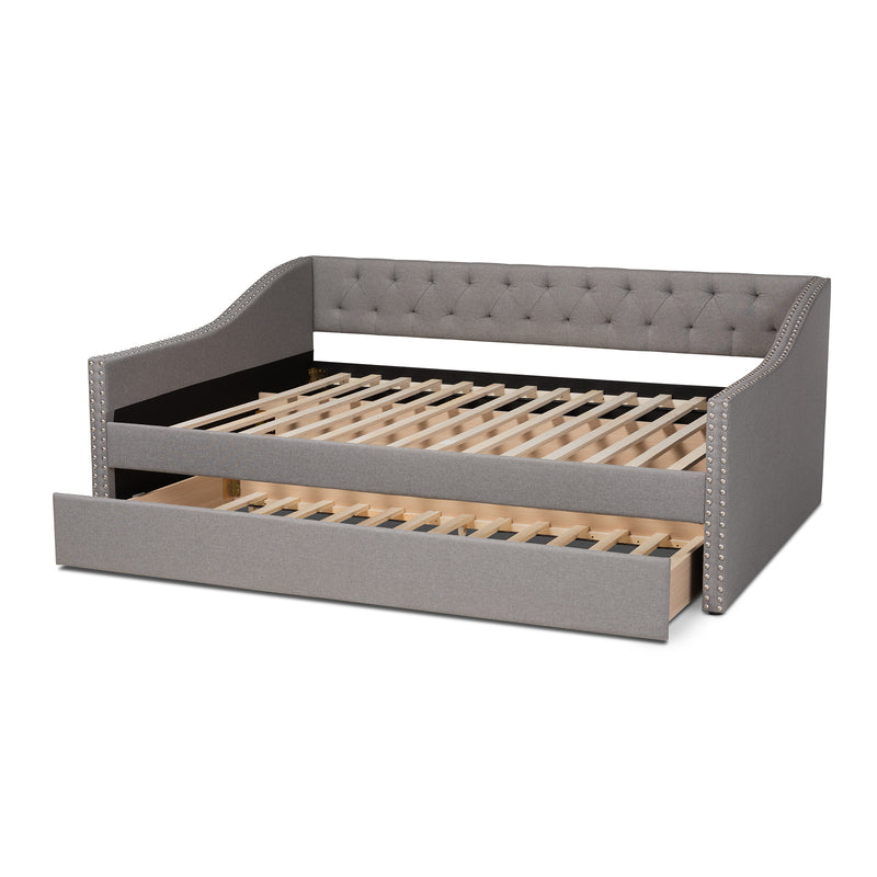 Haylie Modern Daybed & Trundle Roll-Out with Roll-Out Trundle Bed-Daybed & Trundle-Baxton Studio - WI-Wall2Wall Furnishings