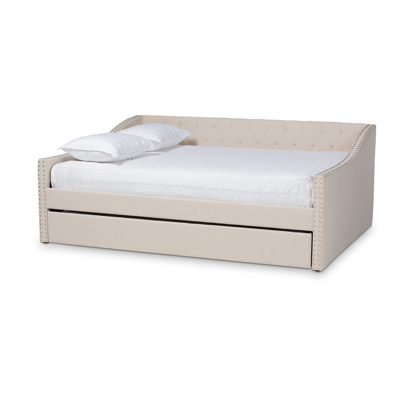 Haylie Modern Daybed & Trundle Roll-Out with Roll-Out Trundle Bed-Daybed & Trundle-Baxton Studio - WI-Wall2Wall Furnishings