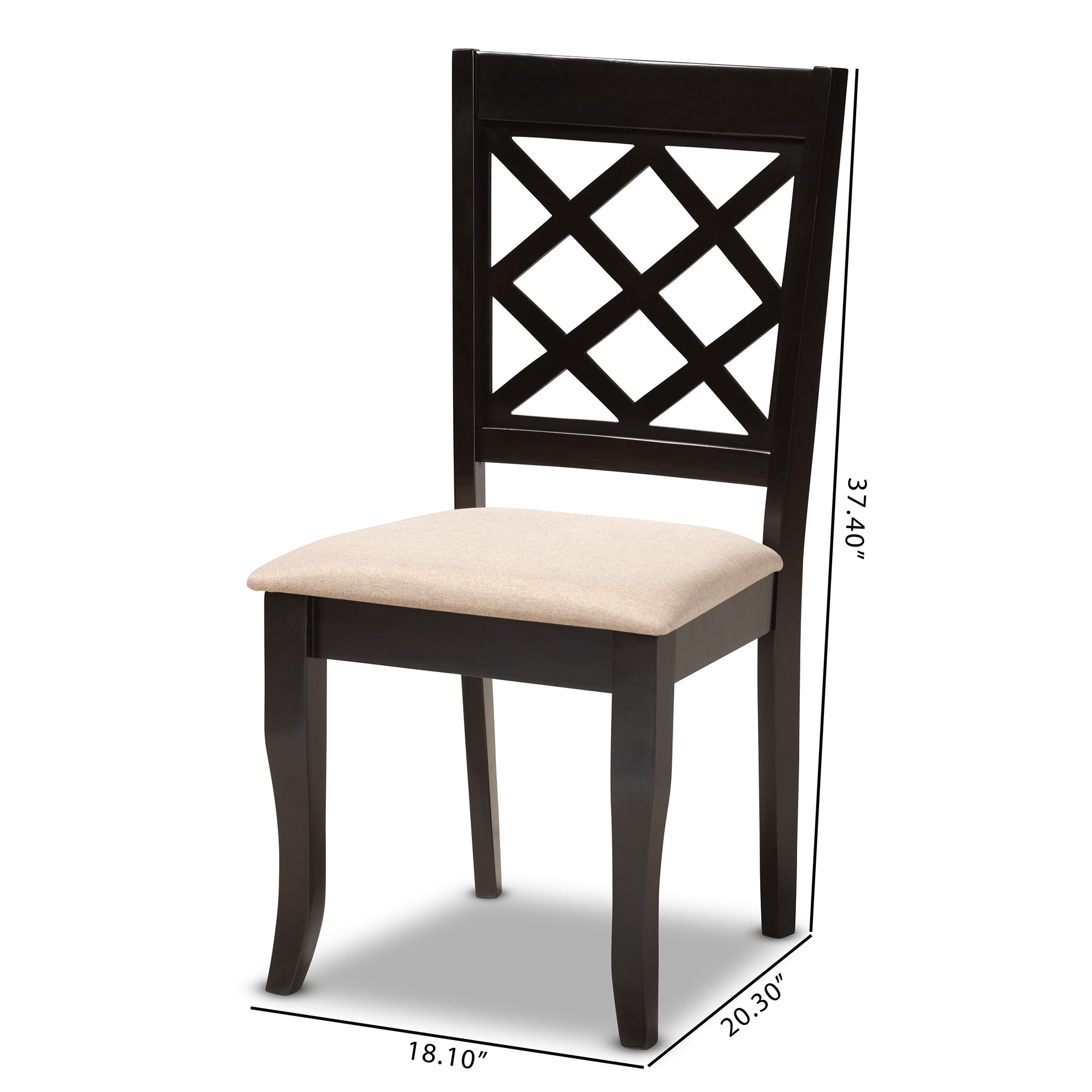 Verner Contemporary Dining Chairs-Dining Chairs-Baxton Studio - WI-Wall2Wall Furnishings