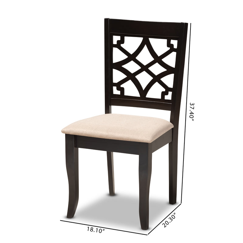 Mael Contemporary Dining Chairs-Dining Chairs-Baxton Studio - WI-Wall2Wall Furnishings