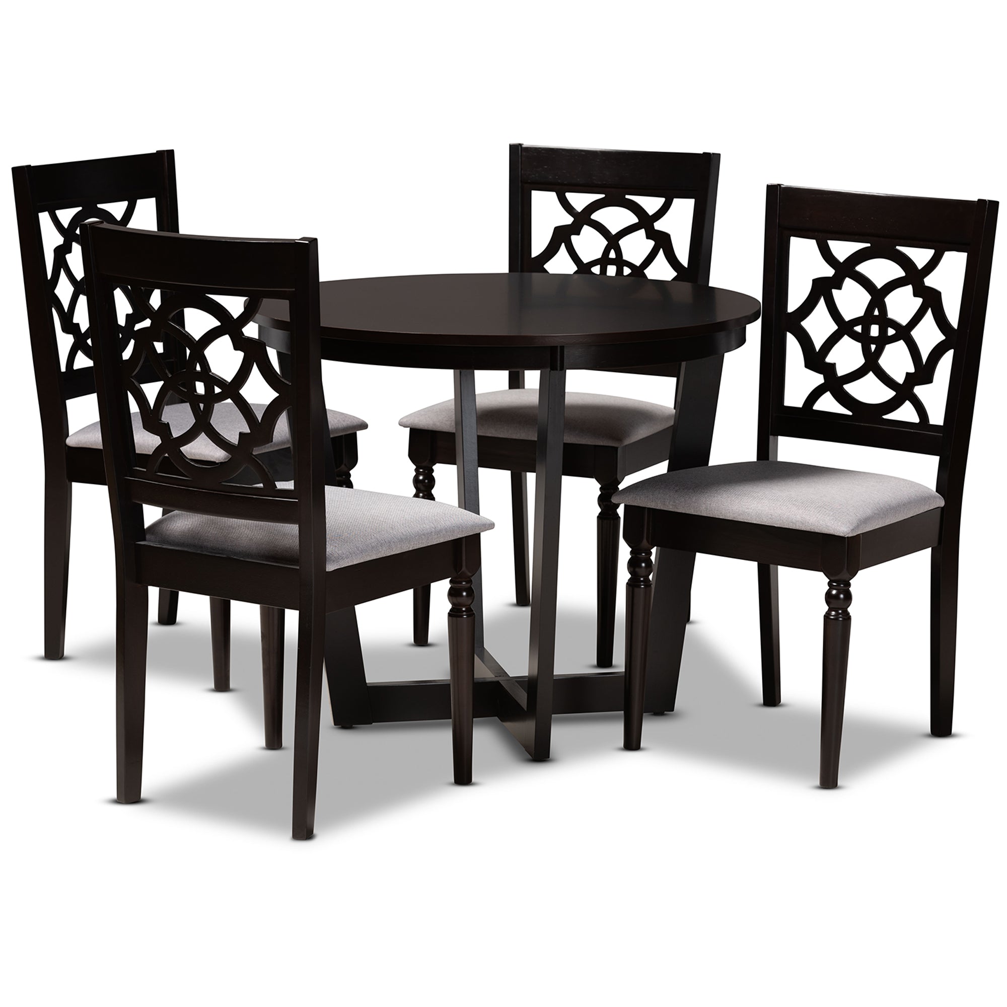 Valerie Modern Dining Table & Dining Chairs 5-Piece-Dining Set-Baxton Studio - WI-Wall2Wall Furnishings