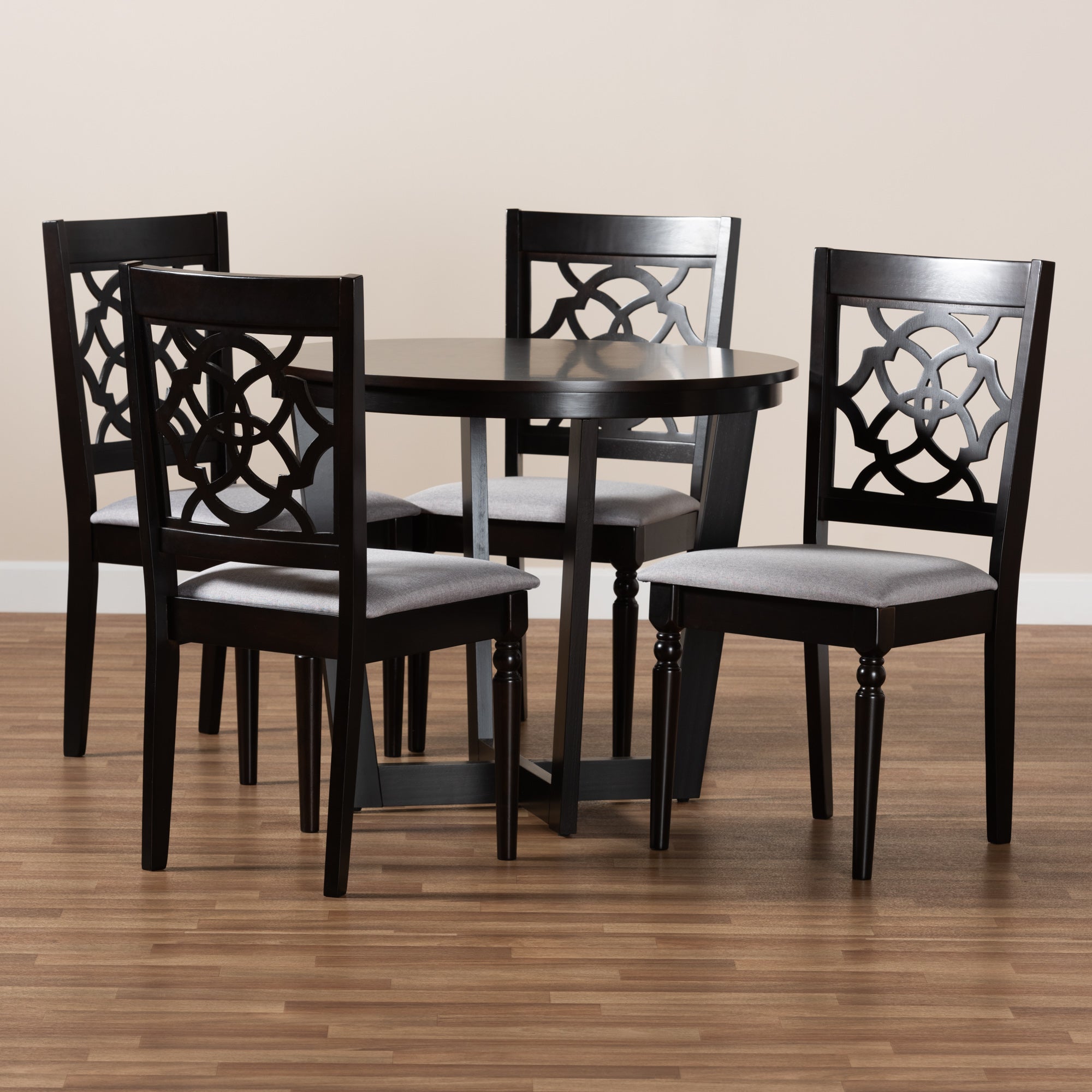 Valerie Modern Dining Table & Dining Chairs 5-Piece-Dining Set-Baxton Studio - WI-Wall2Wall Furnishings