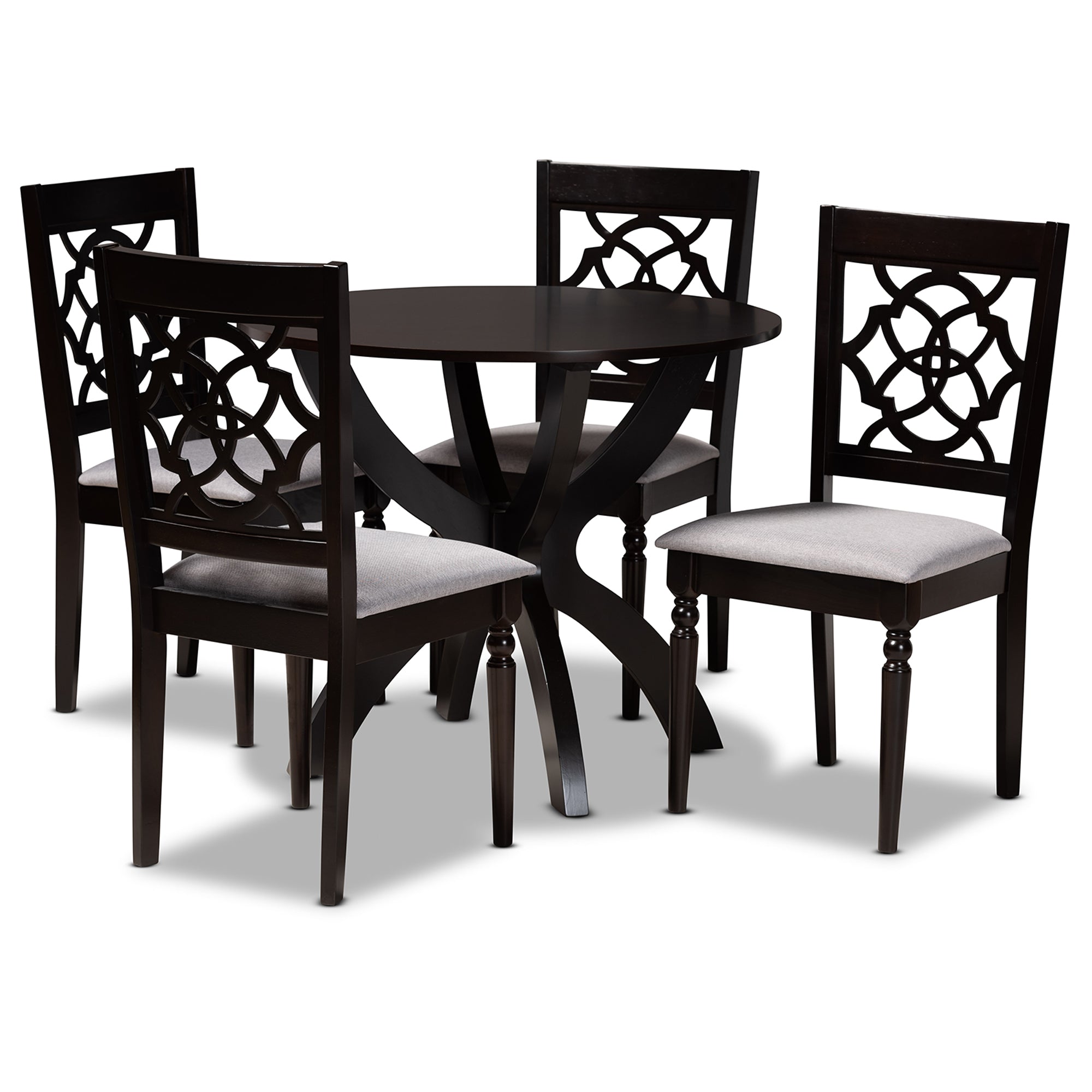 Tonia Modern Dining Table & Dining Chairs 5-Piece-Dining Set-Baxton Studio - WI-Wall2Wall Furnishings