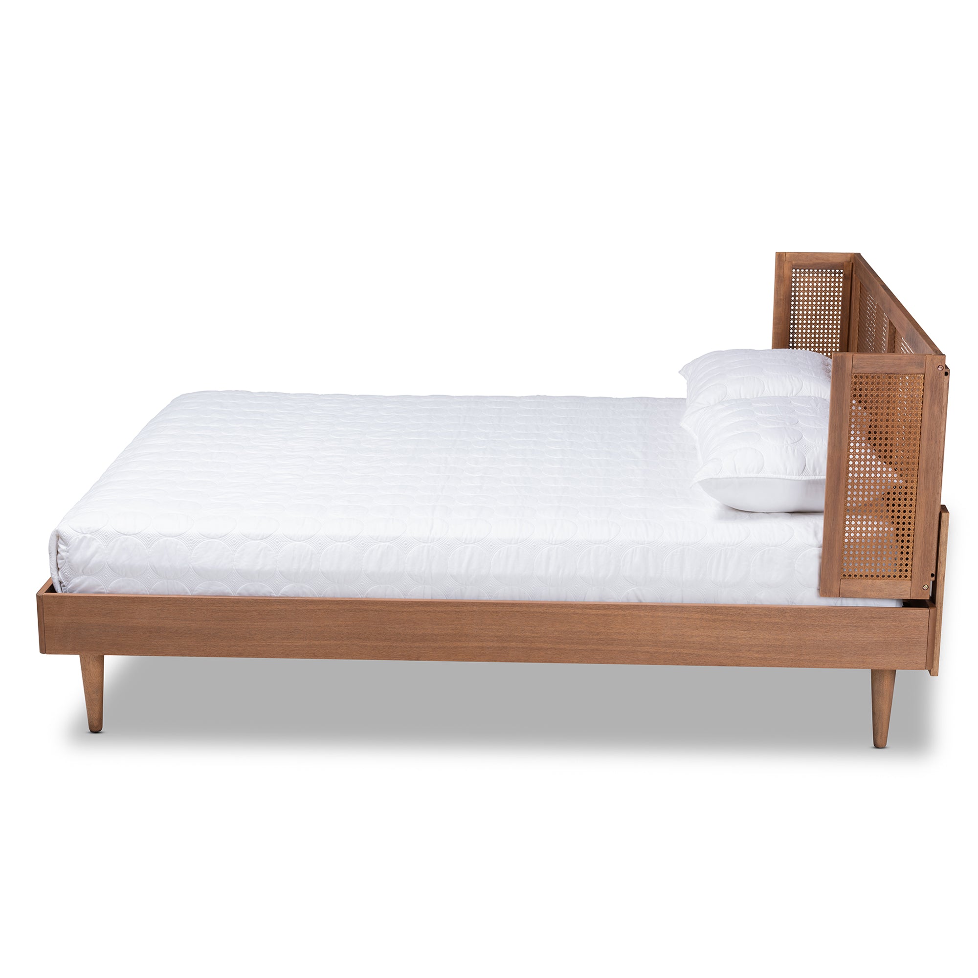 Rina Modern Bed with Wrap-Around Headboard-Bed-Baxton Studio - WI-Wall2Wall Furnishings