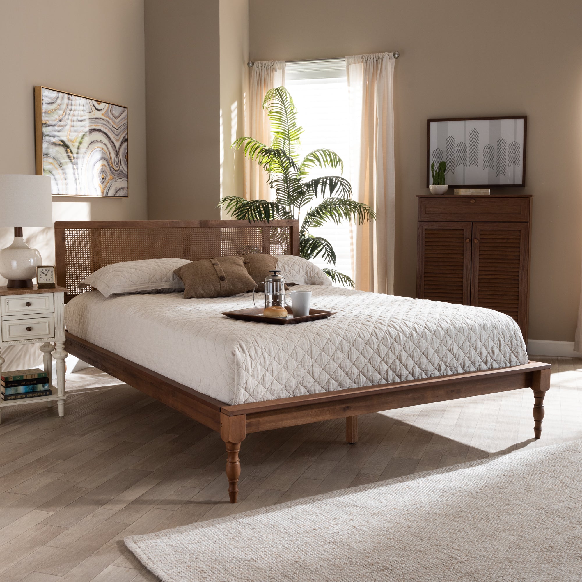 Romy French Provincial Bed-Bed-Baxton Studio - WI-Wall2Wall Furnishings