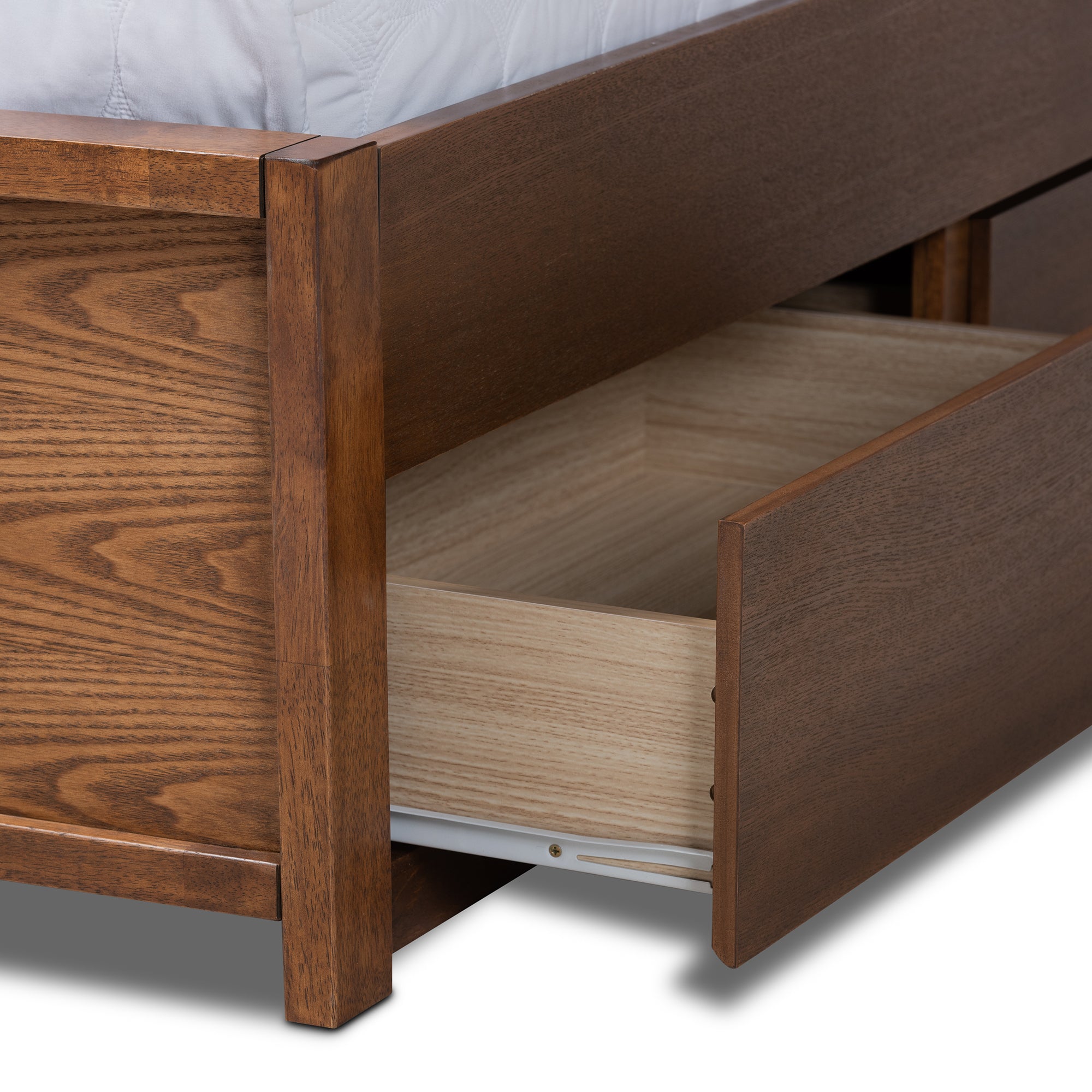 Elin Modern Bed with Six Drawers-Bed-Baxton Studio - WI-Wall2Wall Furnishings