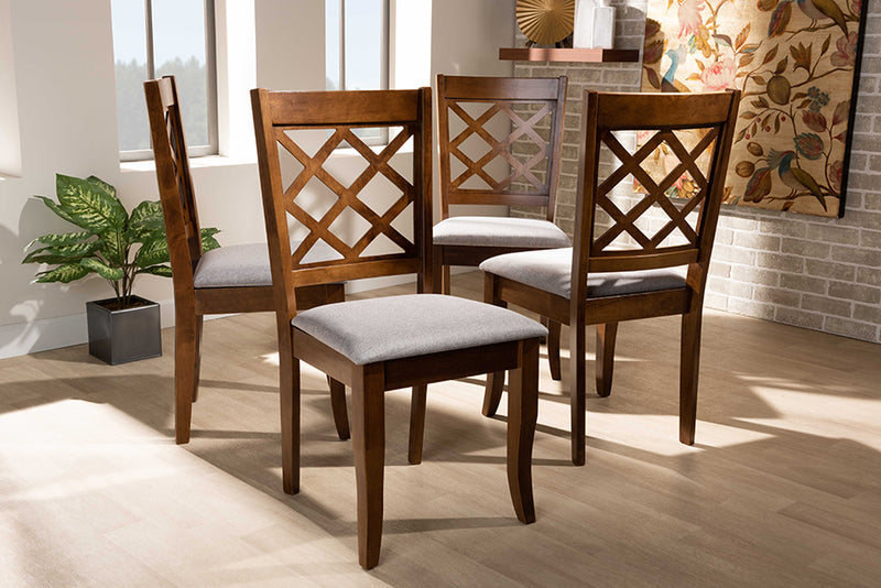 Brigitte Modern Dining Chairs 4-Piece-Dining Chairs-Baxton Studio - WI-Wall2Wall Furnishings