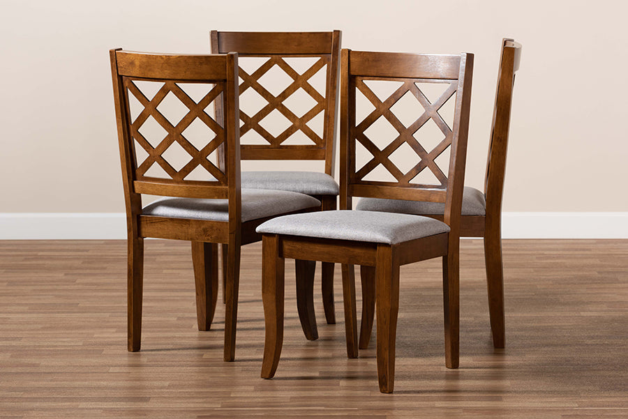 Brigitte Modern Dining Chairs 4-Piece-Dining Chairs-Baxton Studio - WI-Wall2Wall Furnishings