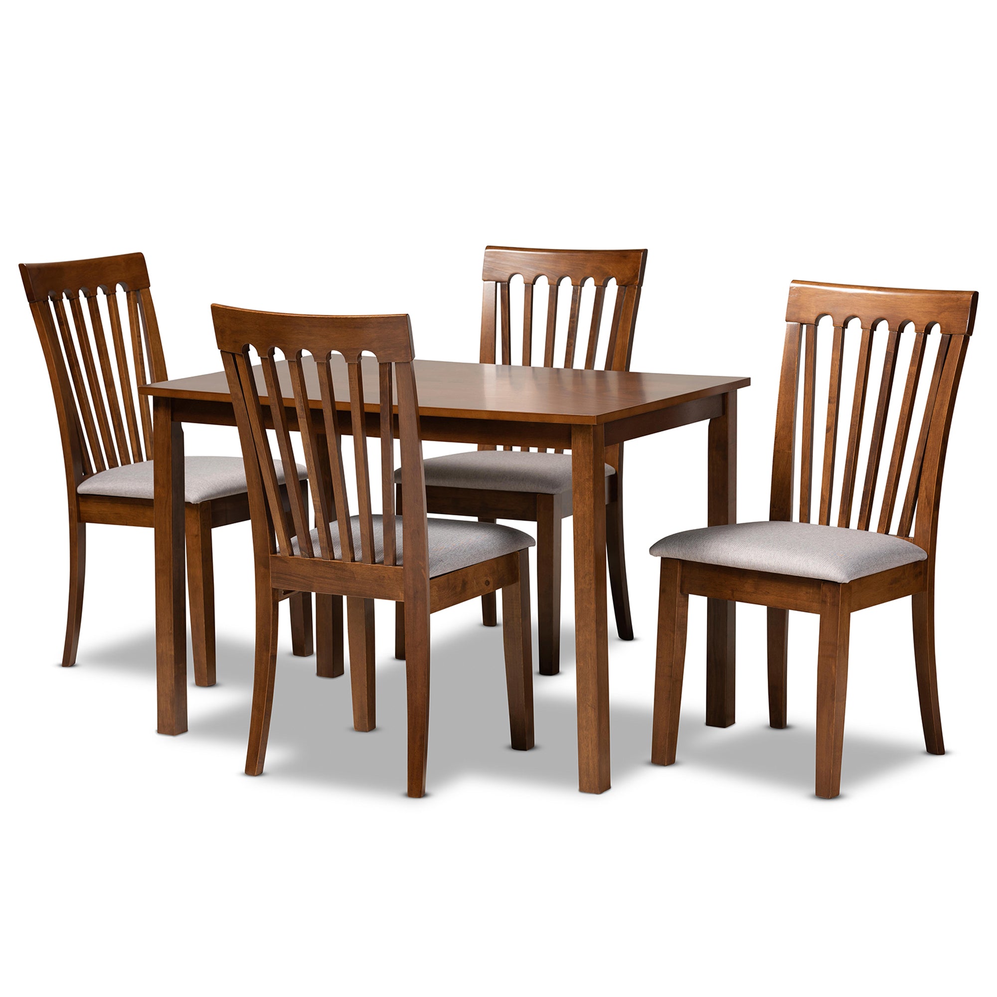 Seda Modern Dining Table & Dining Chairs 5-Piece-Dining Set-Baxton Studio - WI-Wall2Wall Furnishings