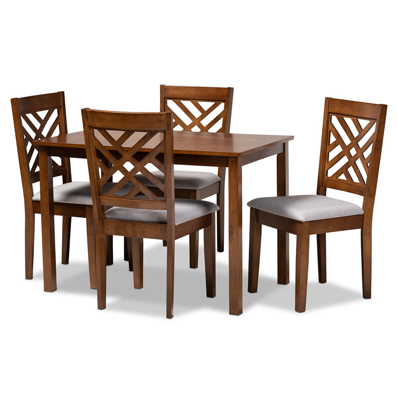 Caron Modern Table & Dining Chairs 5-Piece-Dining Set-Baxton Studio - WI-Wall2Wall Furnishings