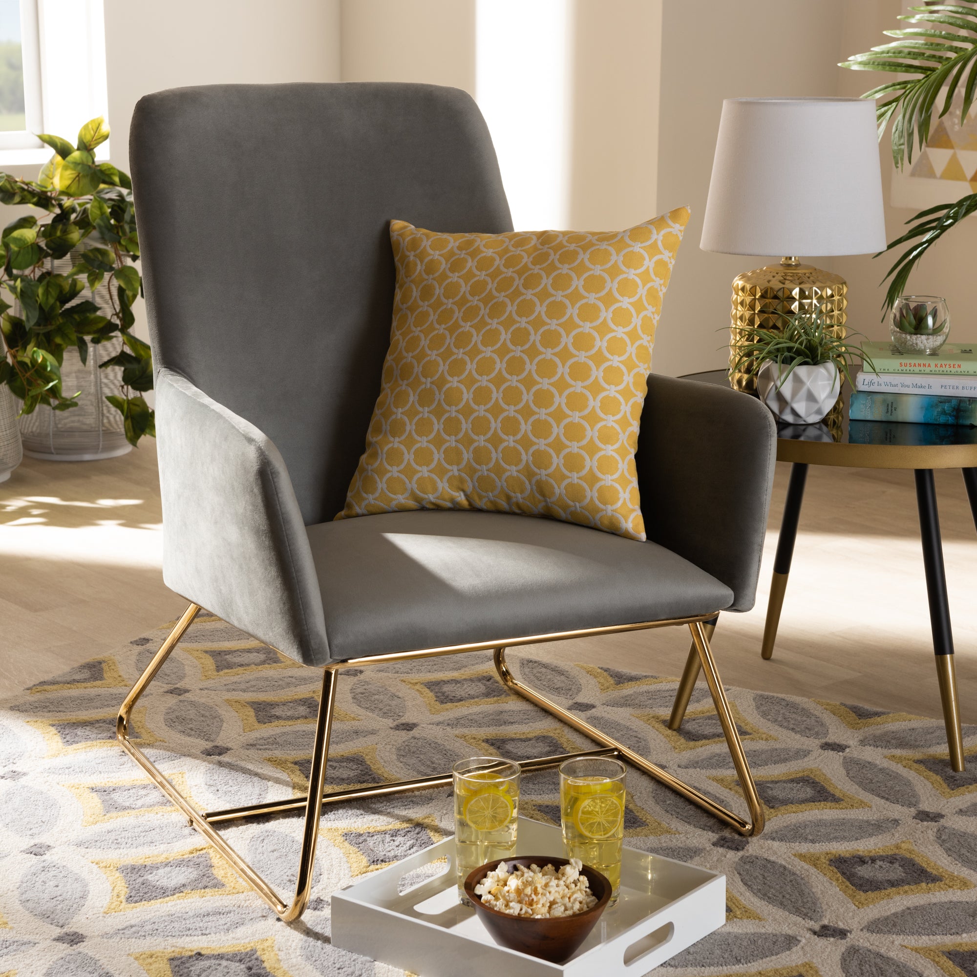 Sennet Glamour Chair-Chair-Baxton Studio - WI-Wall2Wall Furnishings