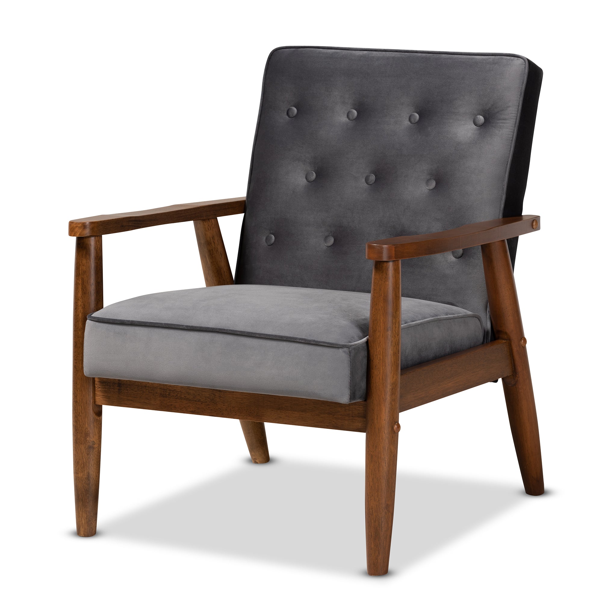 Sorrento Mid-Century Chair-Chair-Baxton Studio - WI-Wall2Wall Furnishings